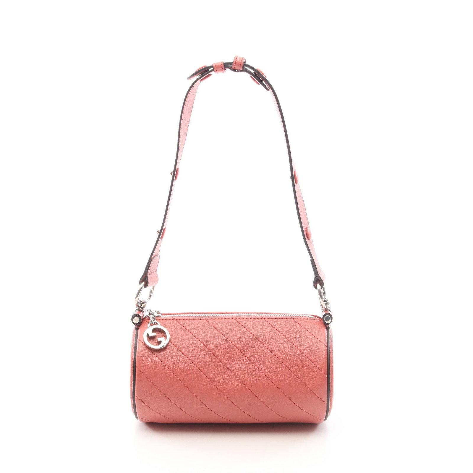 Gucci Blondie Shoulder Pink: Pink Blondie one shoulder bag in leather, model 760170. Size: H10 x W18 x D9 cm; strap 40-56 cm.