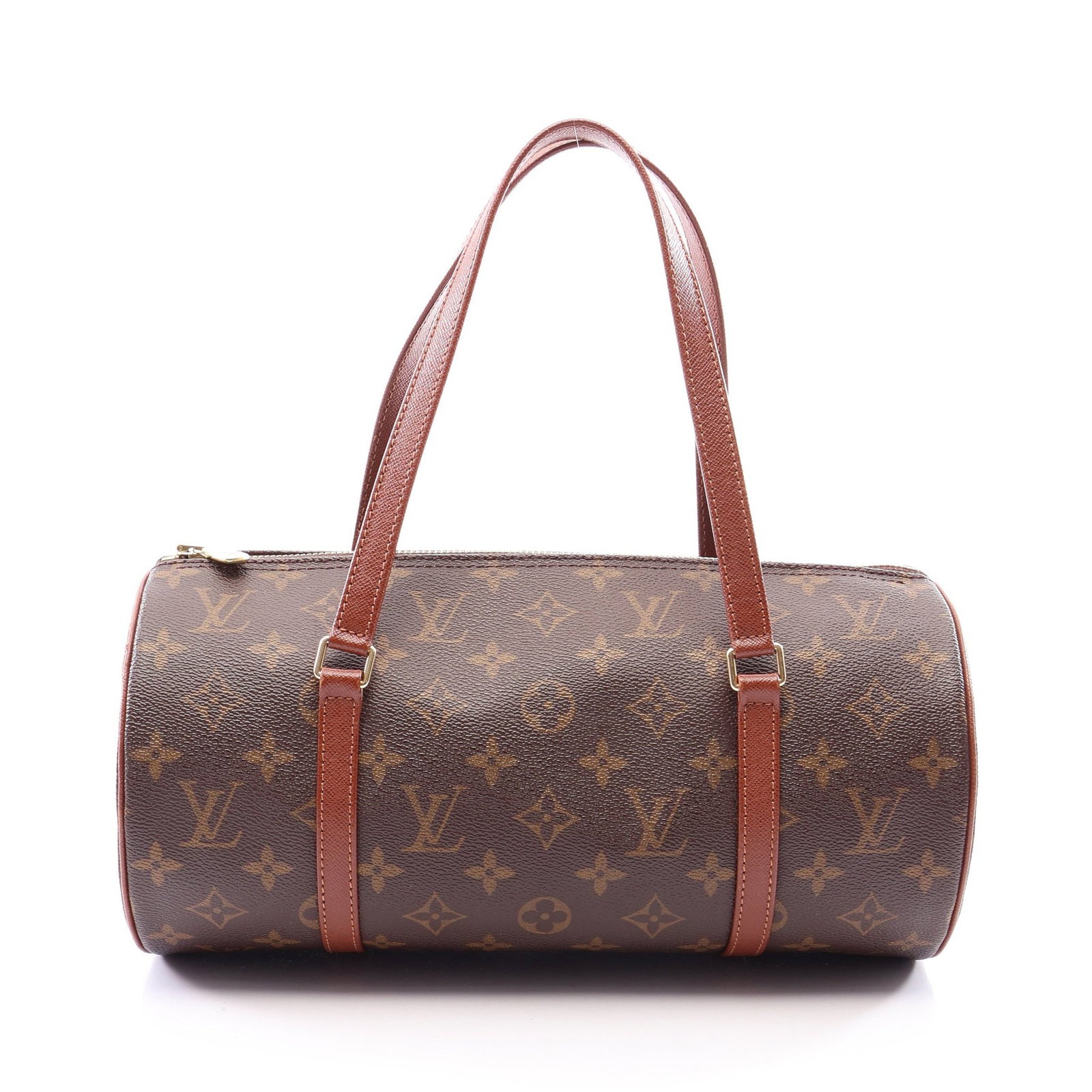 Louis Vuitton Papillon 30 Monogram Brown: Brown Monogram Papillon 30 old model handbag in PVC and leather, model M51365. Product no.: SP0021. Size: H15 x W30 x D15 cm; handle 44 cm.