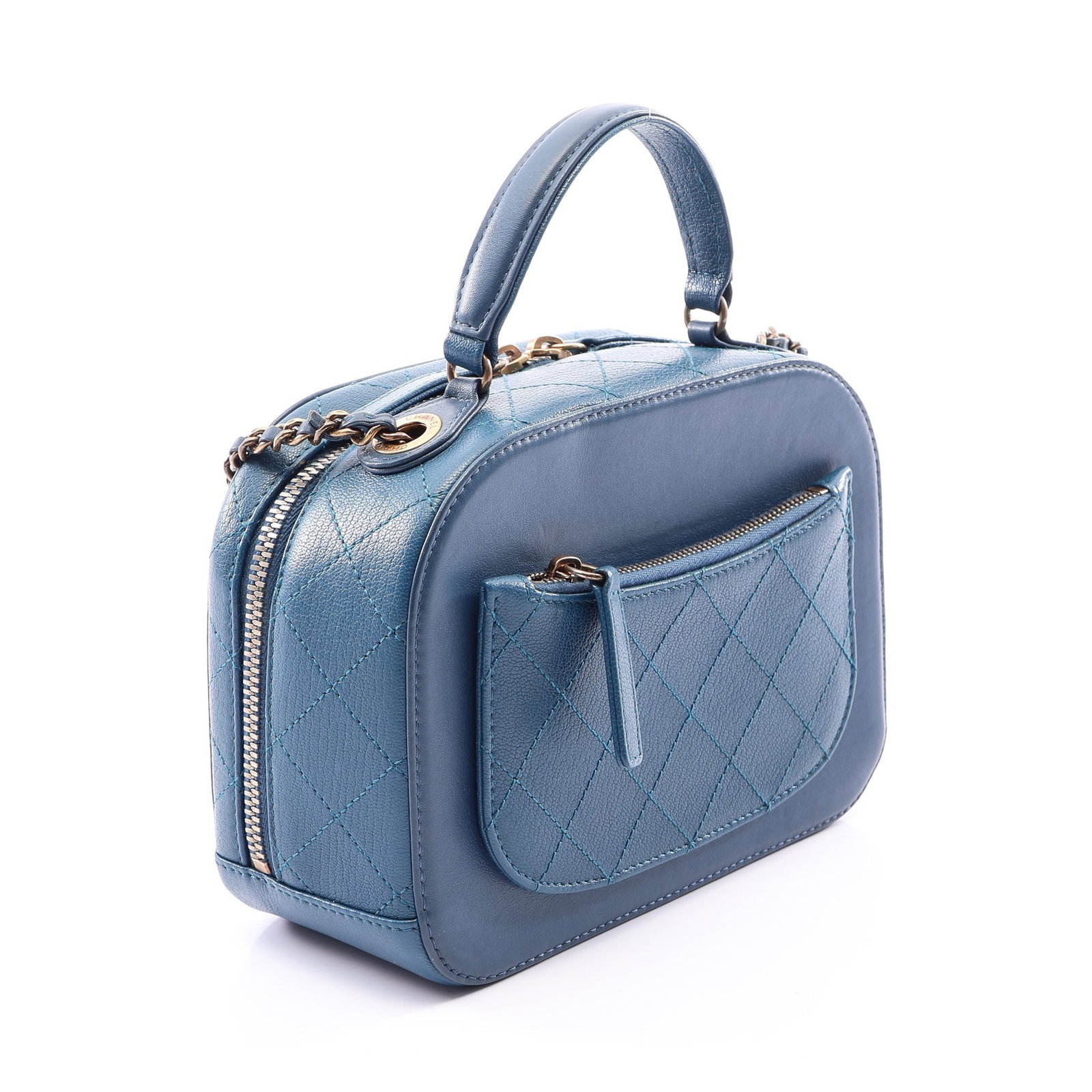 Chanel Coco Mark 2Way Blue GHW - 2
