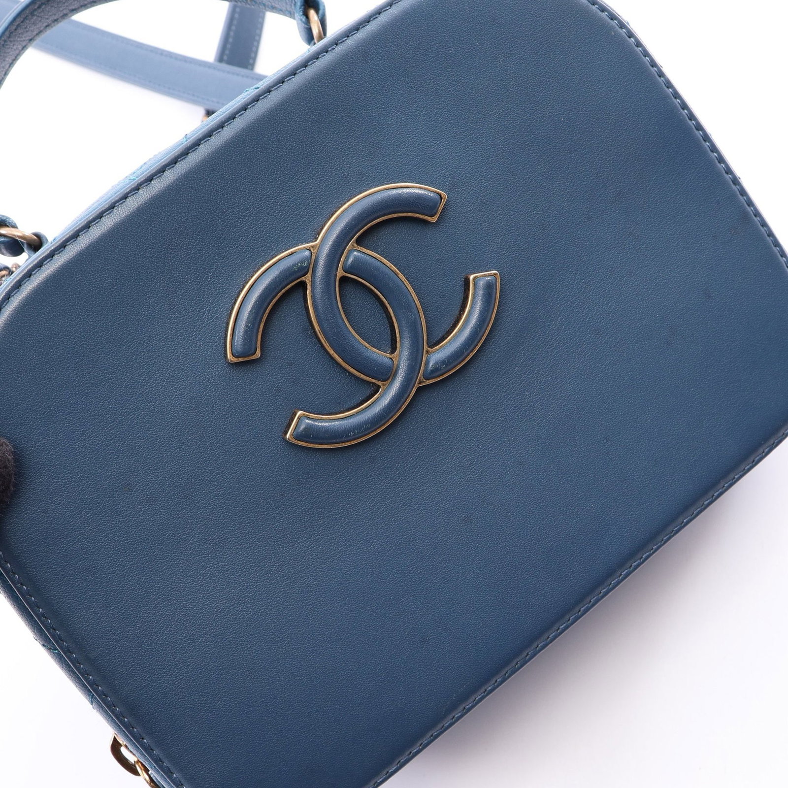Chanel Coco Mark 2Way Blue GHW - 6