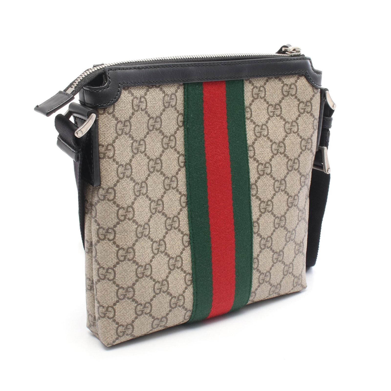 Gucci GG Supreme Web Flat Messenger - 2