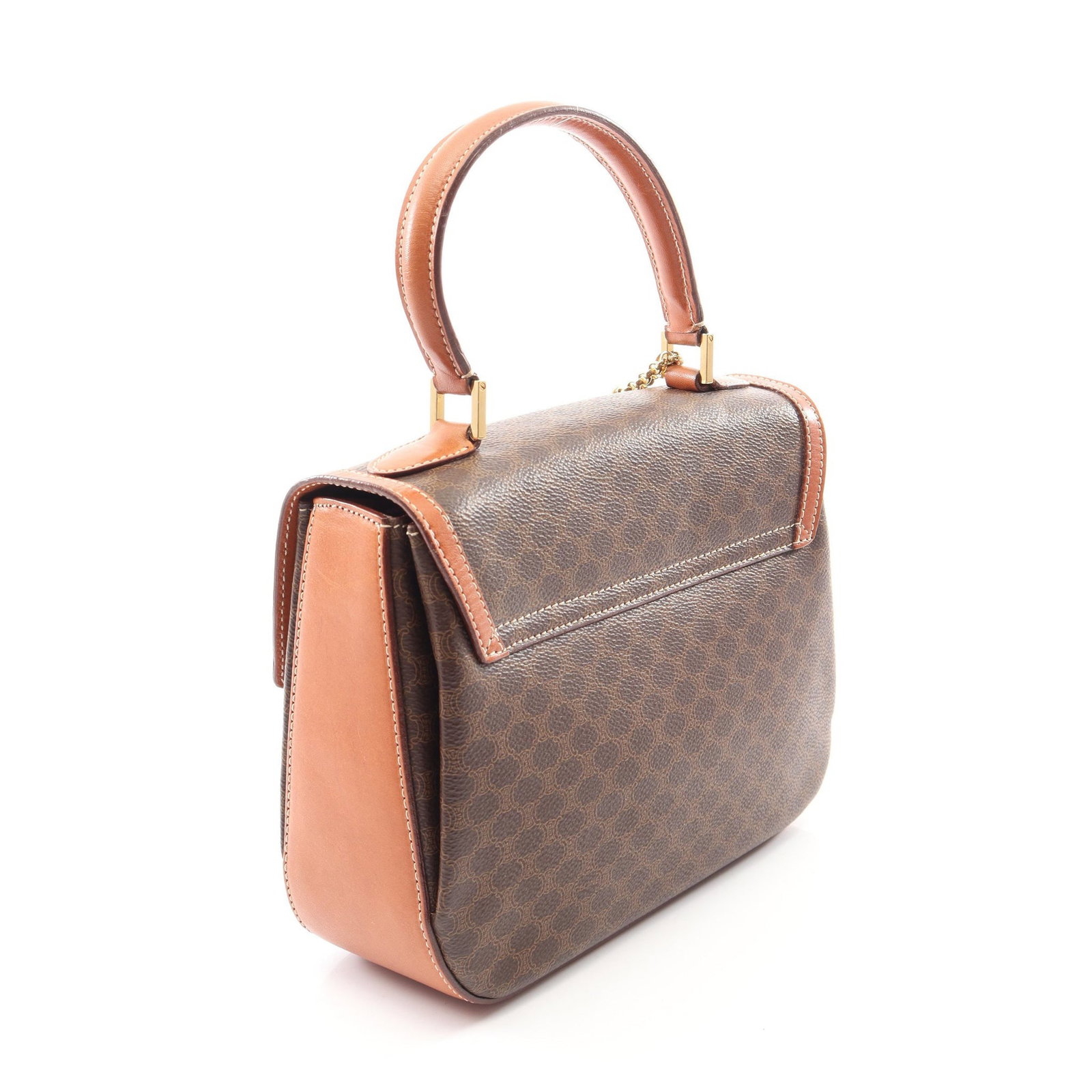 Celine Macadam 2Way Handbag Brown - 2
