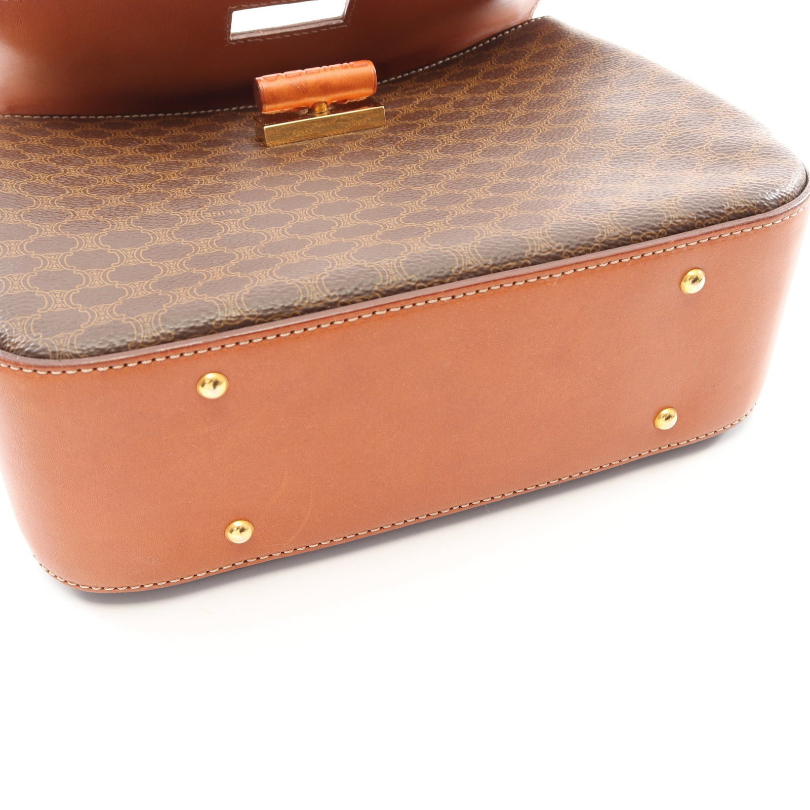 Celine Macadam 2Way Handbag Brown - 9