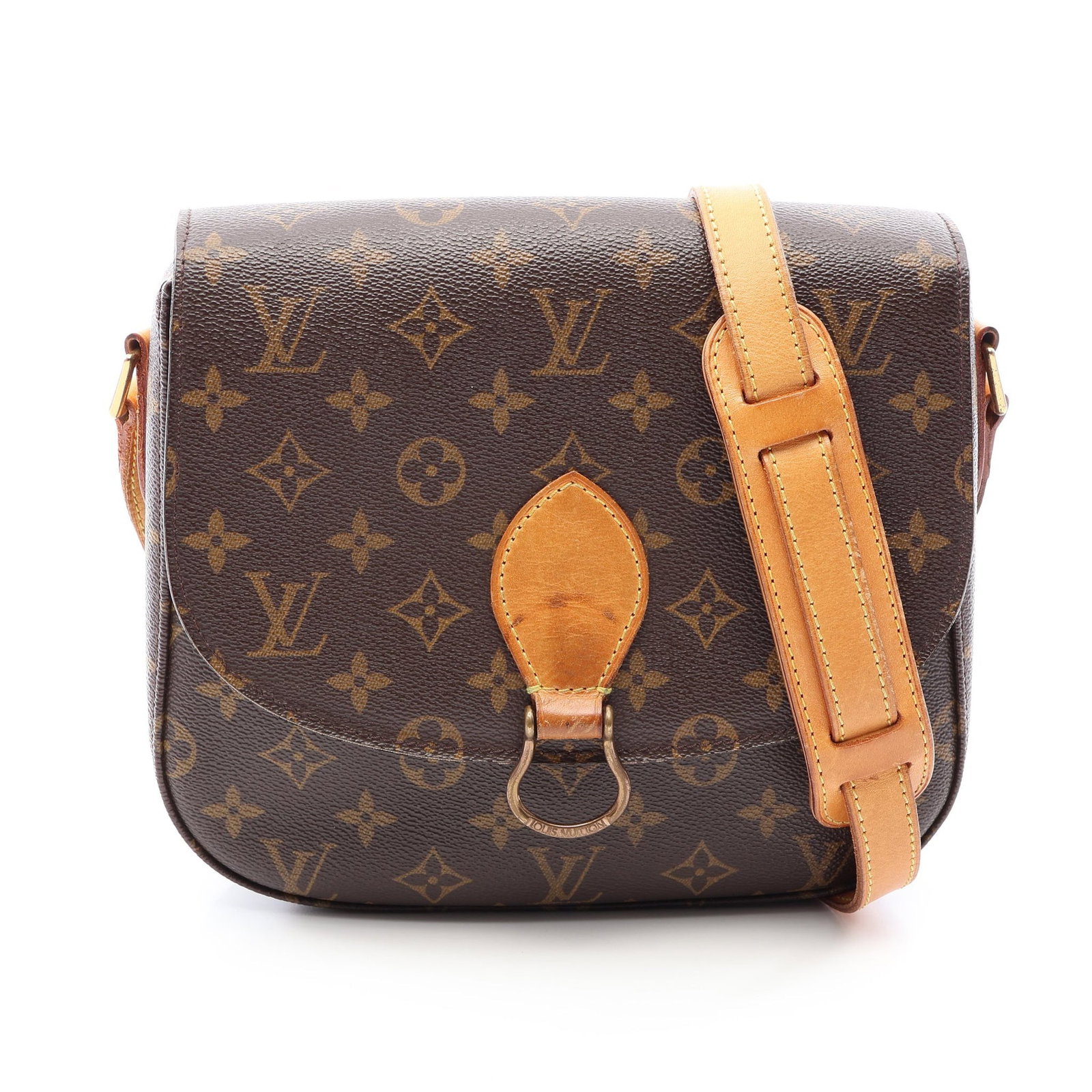 Louis Vuitton Sun Crew GM Monogram Brown: Brown Monogram shoulder bag in PVC and leather, model M51242. Product no.: TH0064. Size: H21 x W23-24 x D6.5 cm; strap 101-119 cm.