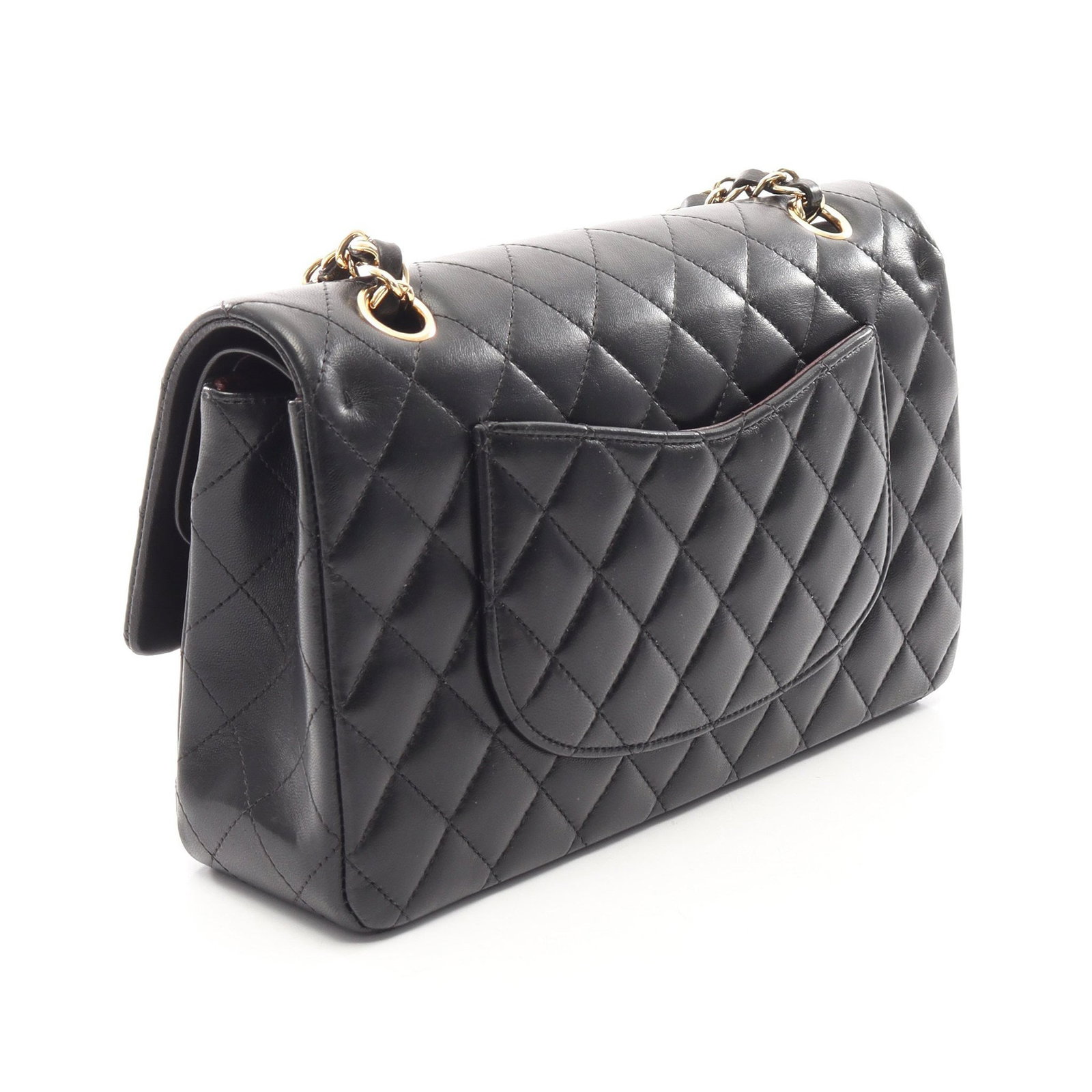Chanel Double Flap 25 Lamb Black GHW - 2