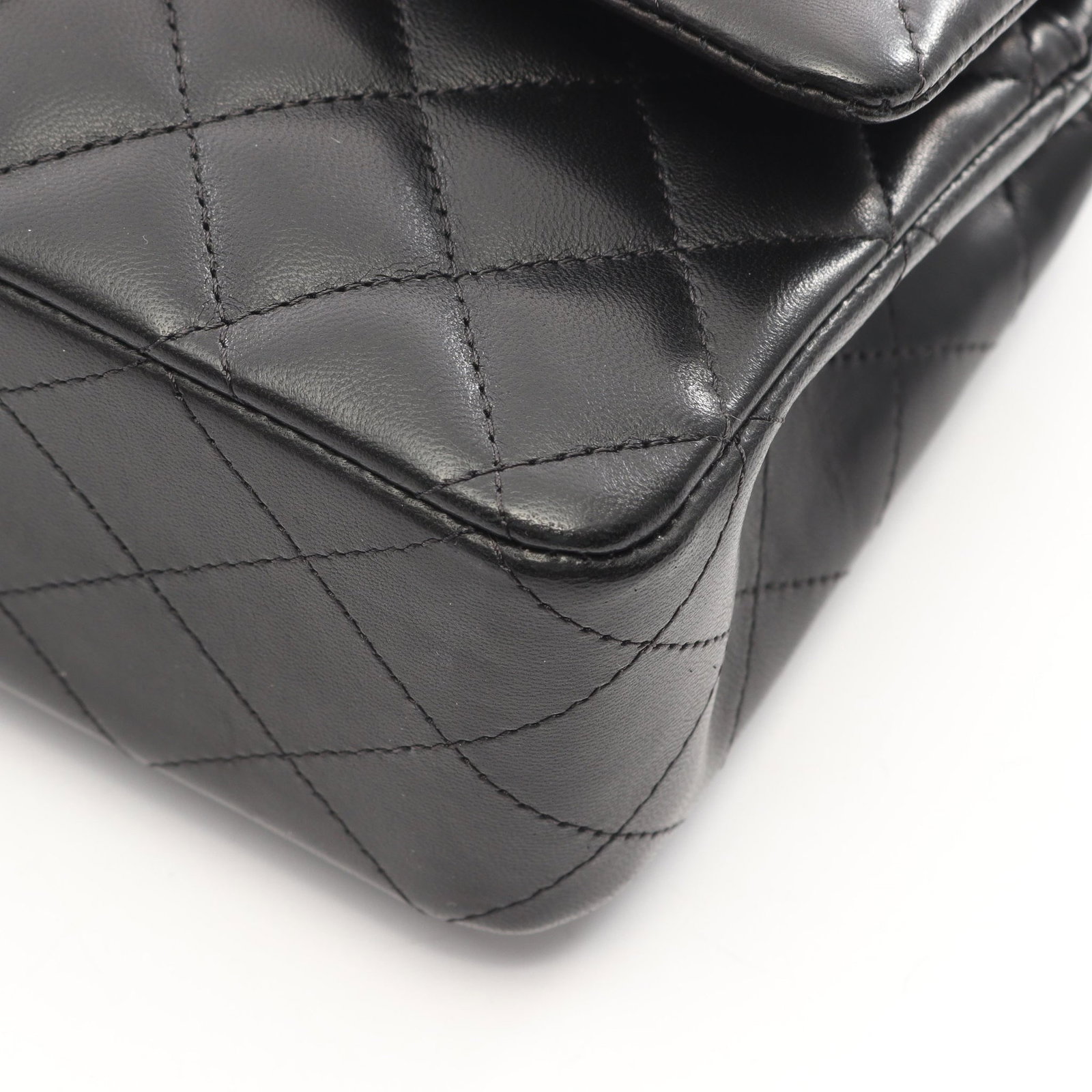 Chanel Double Flap 25 Lamb Black GHW - 6