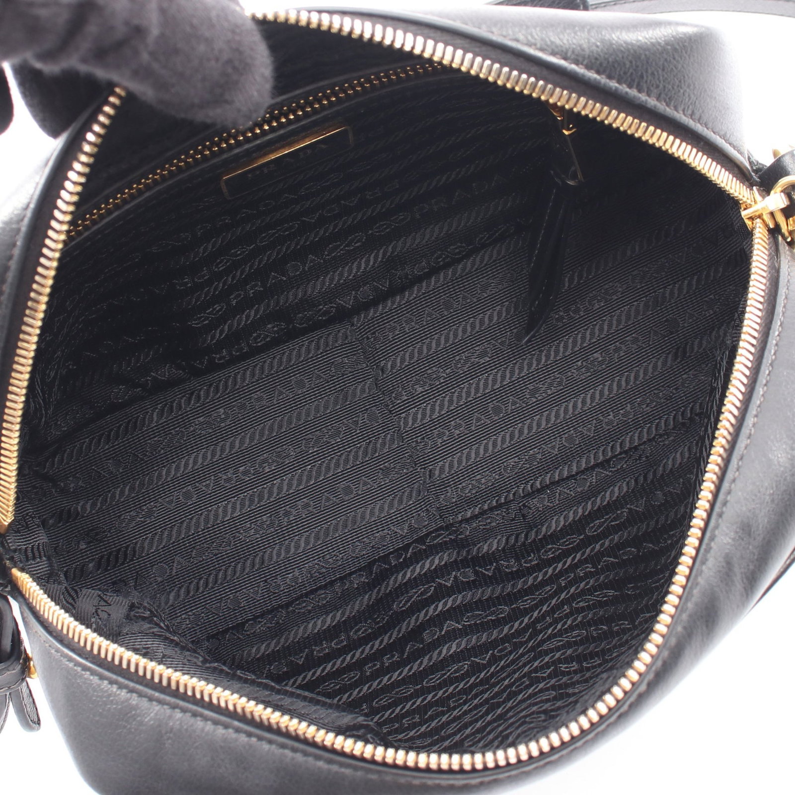Prada Shoulder Bag Leather Black - 3