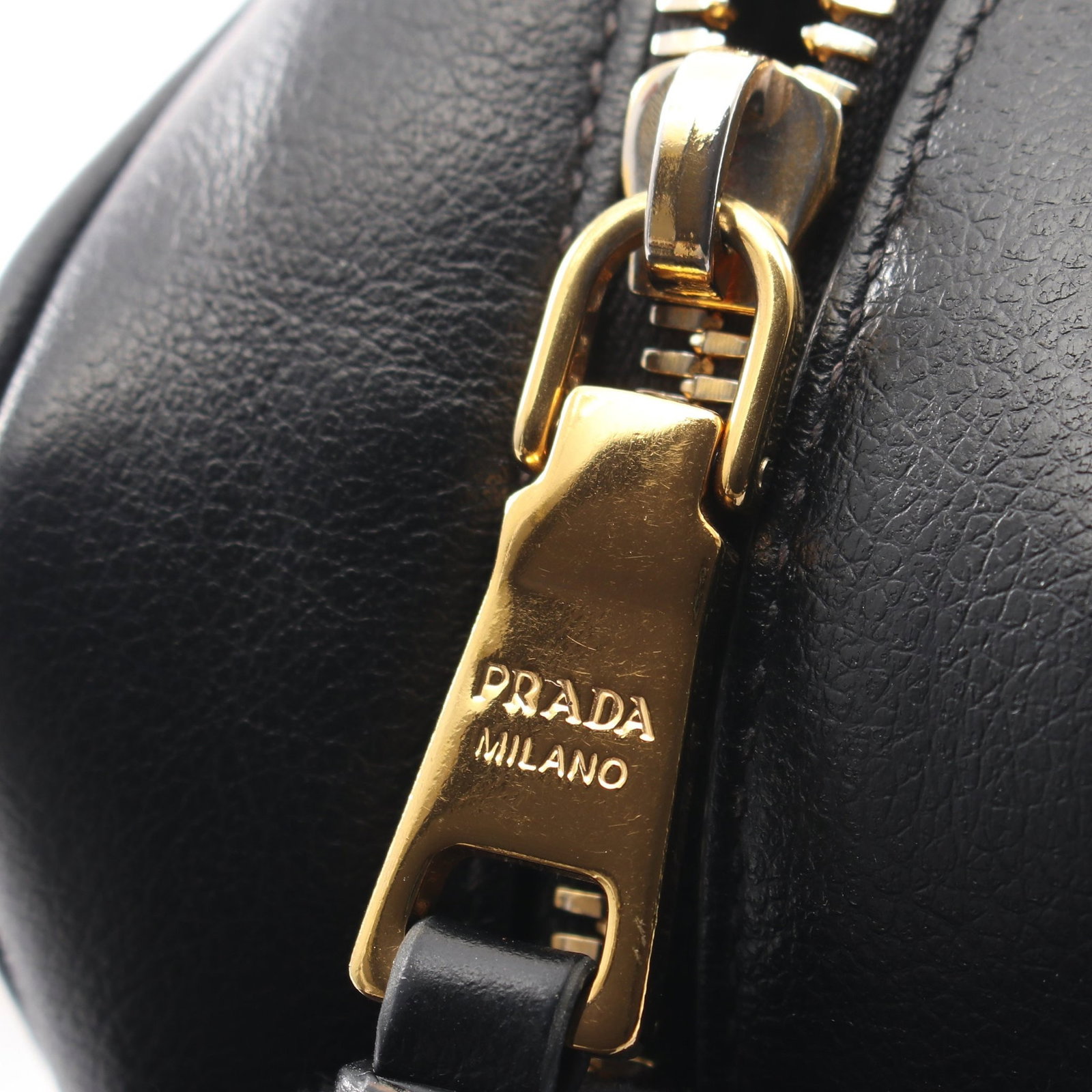 Prada Shoulder Bag Leather Black - 8