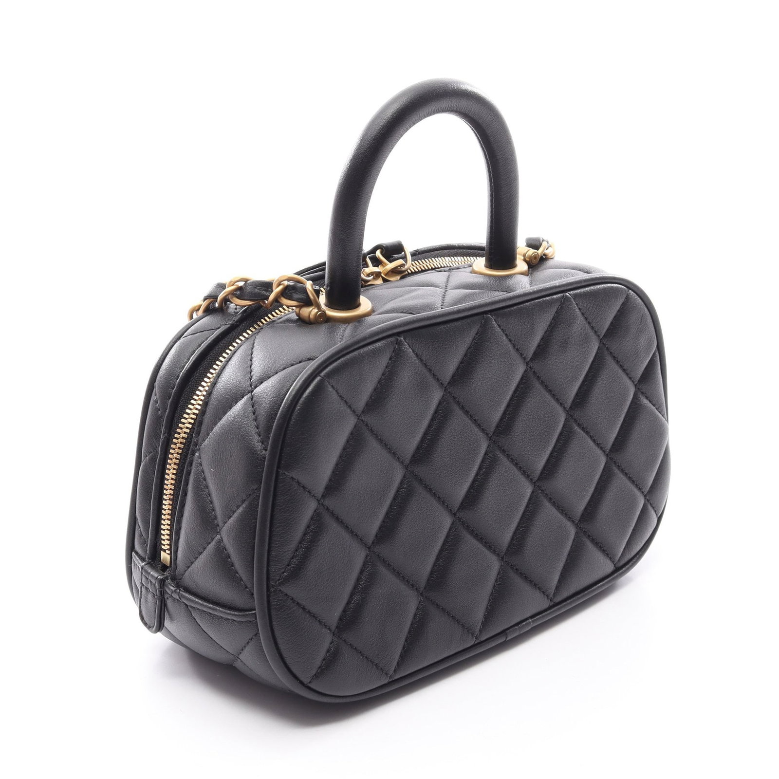 Chanel Mini Bowling 2Way Black GHW - 2