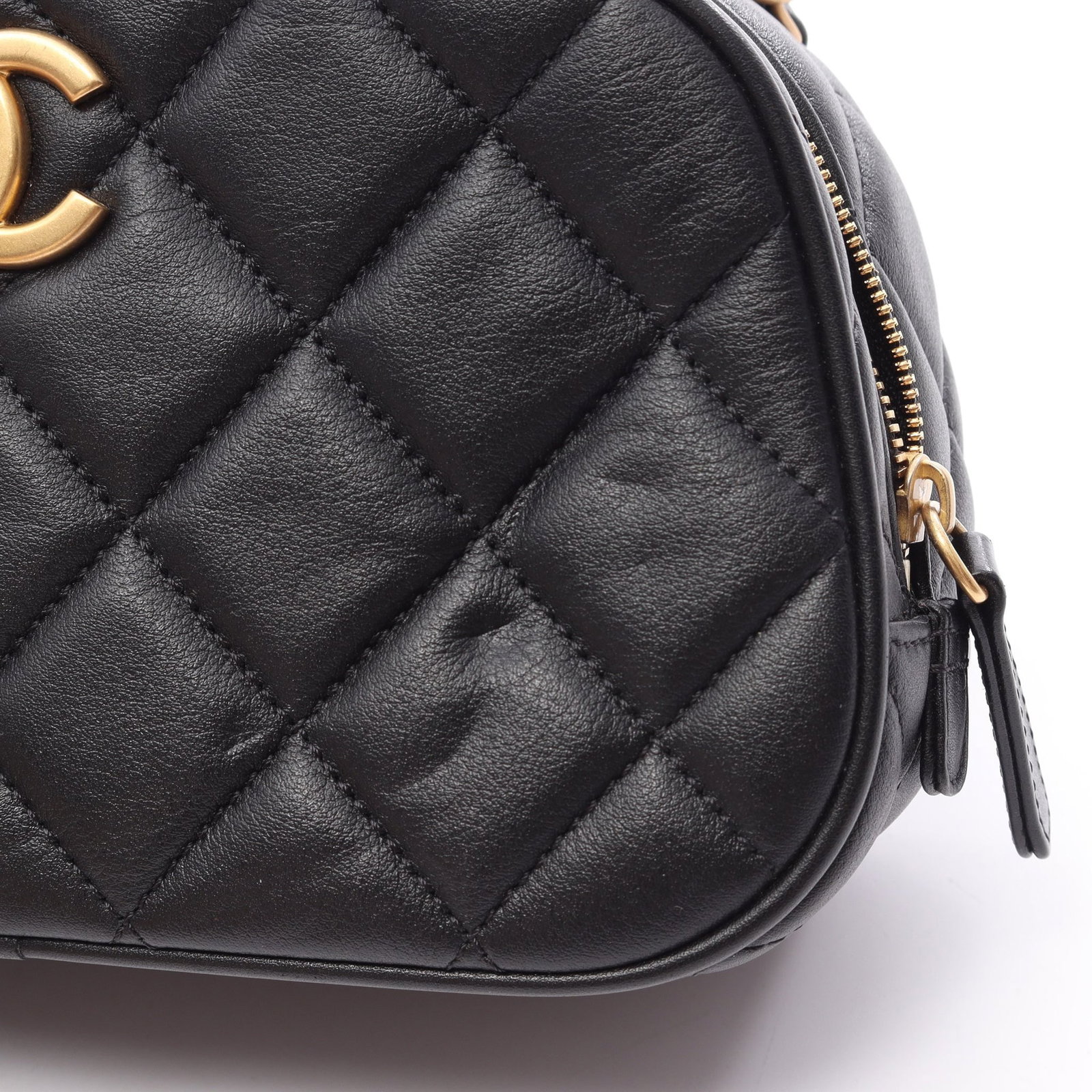 Chanel Mini Bowling 2Way Black GHW - 6