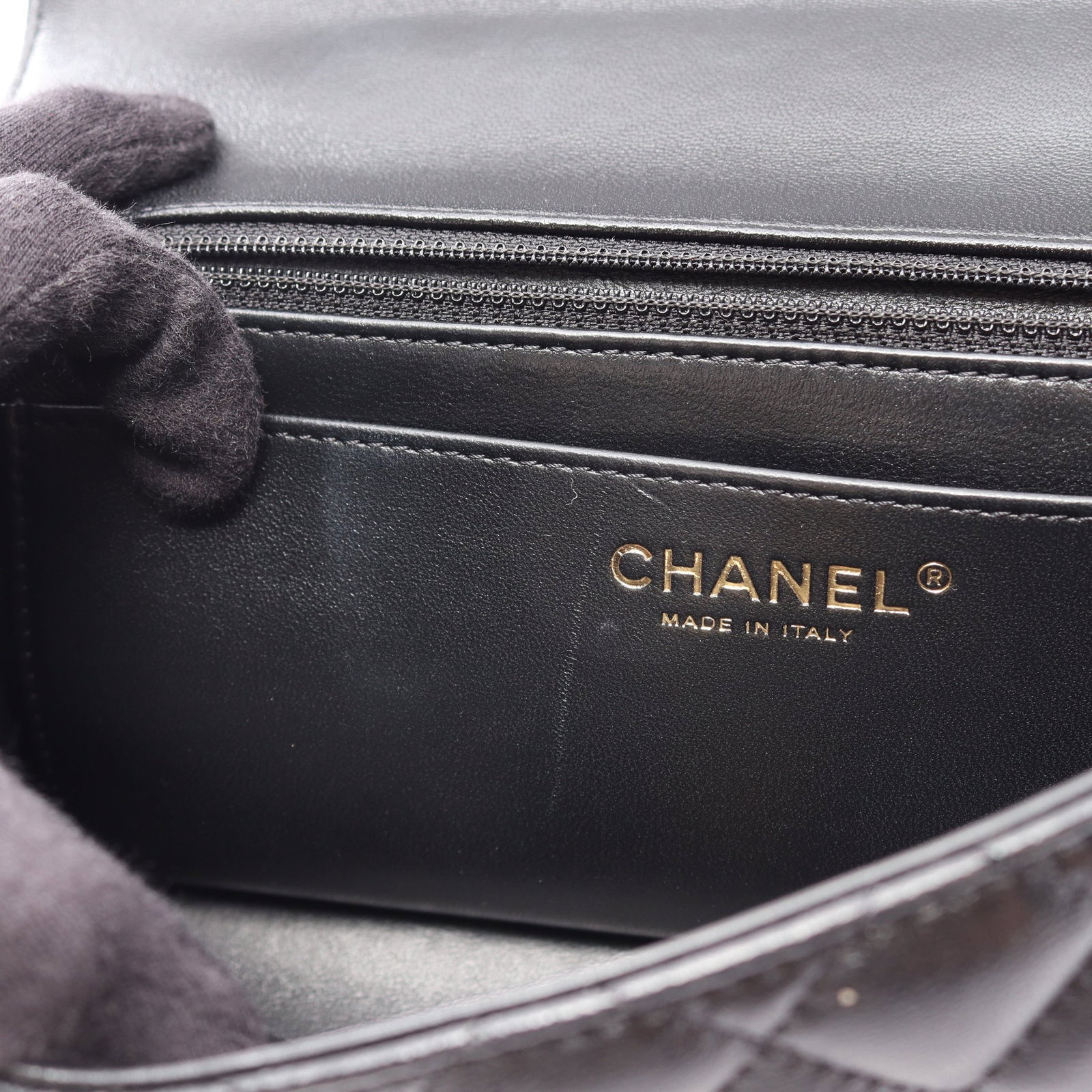 Chanel Top Handle 2Way Black GHW - 6
