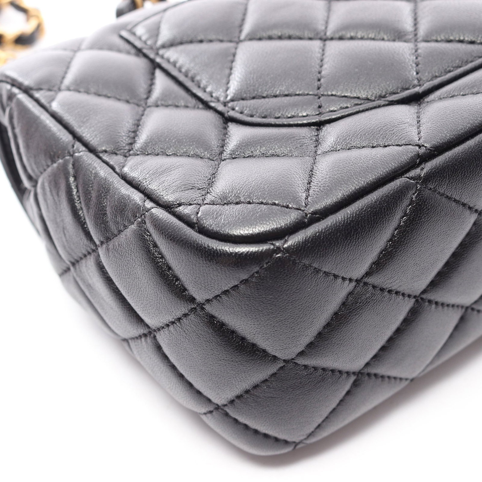 Chanel Top Handle 2Way Black GHW - 8