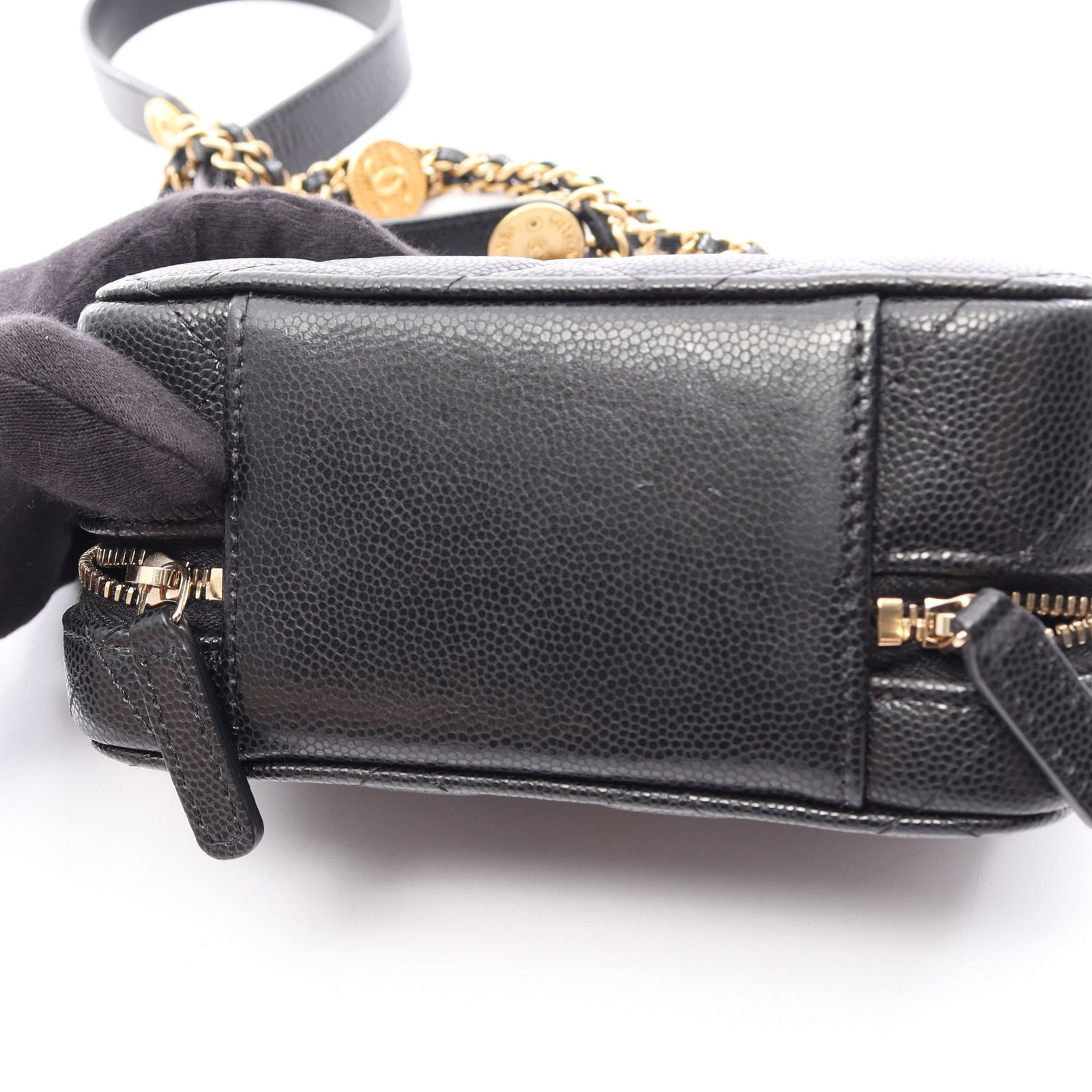 Chanel Mini Camera Caviar Black GHW - 6