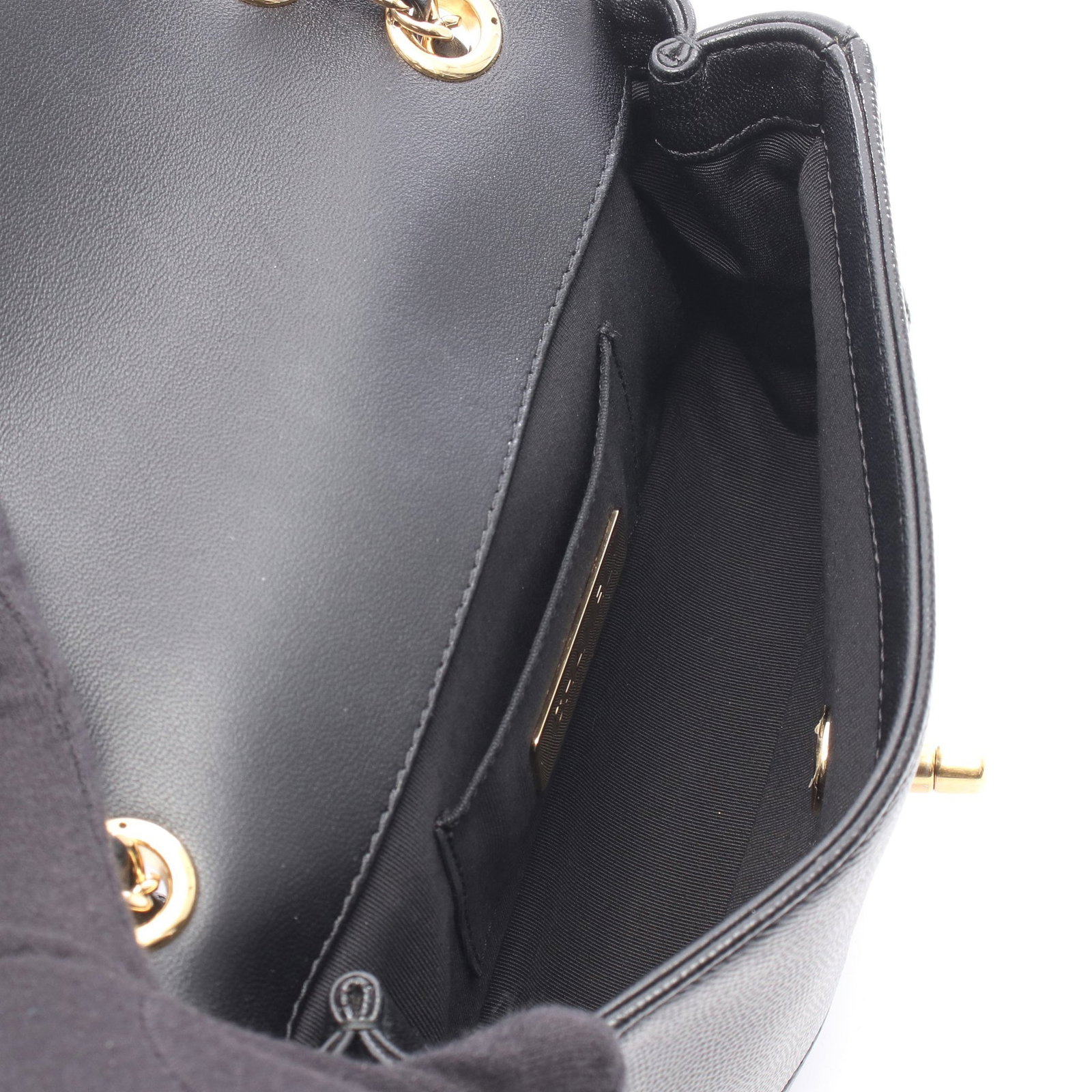 Chanel Mini Chain Shoulder Black GHW - 3