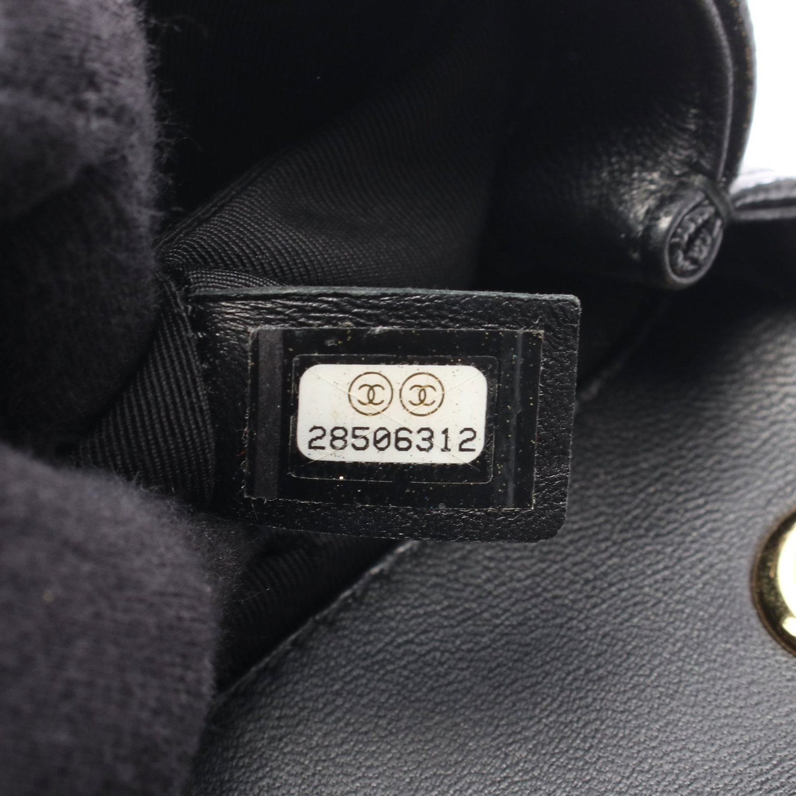 Chanel Mini Chain Shoulder Black GHW - 5