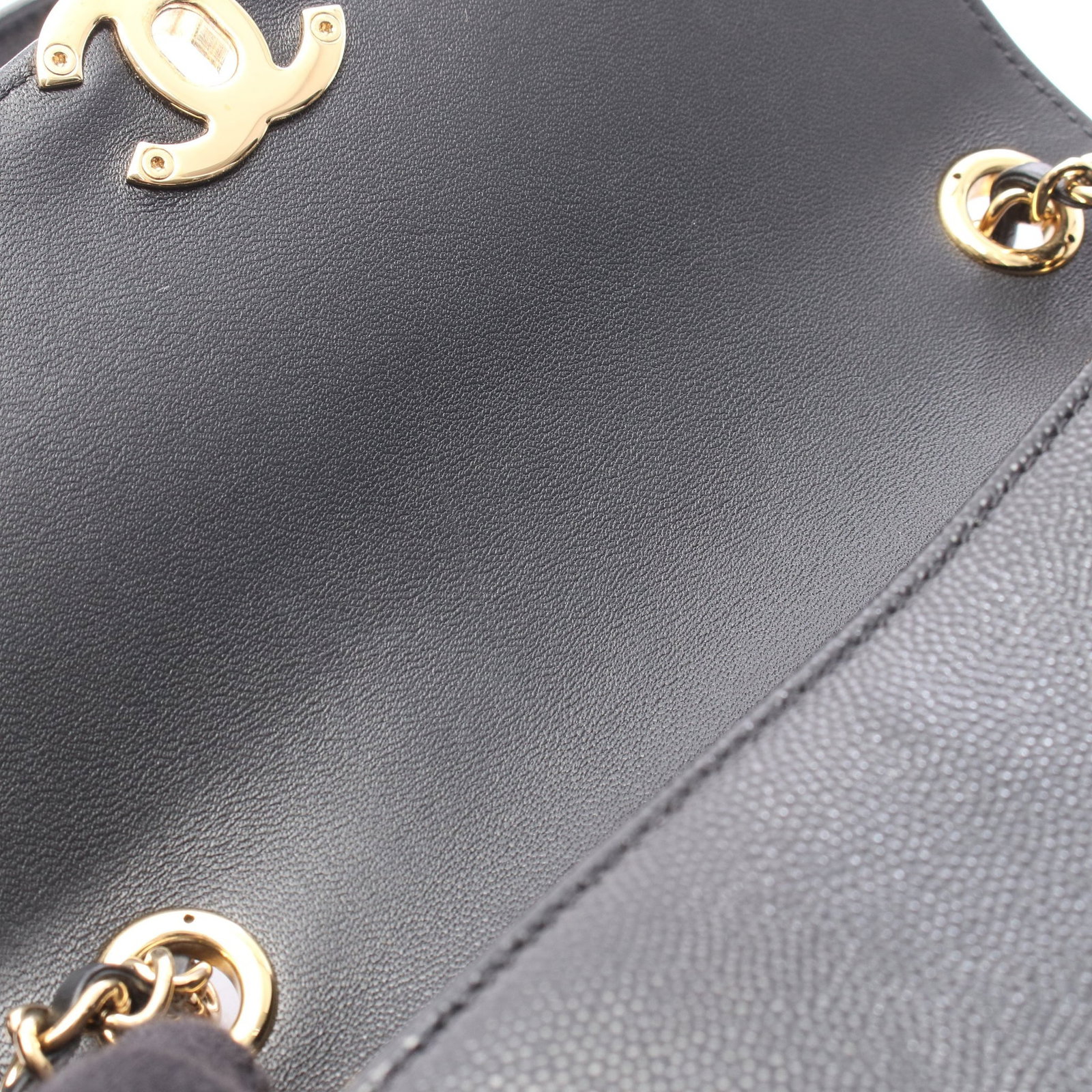Chanel Mini Chain Shoulder Black GHW - 6