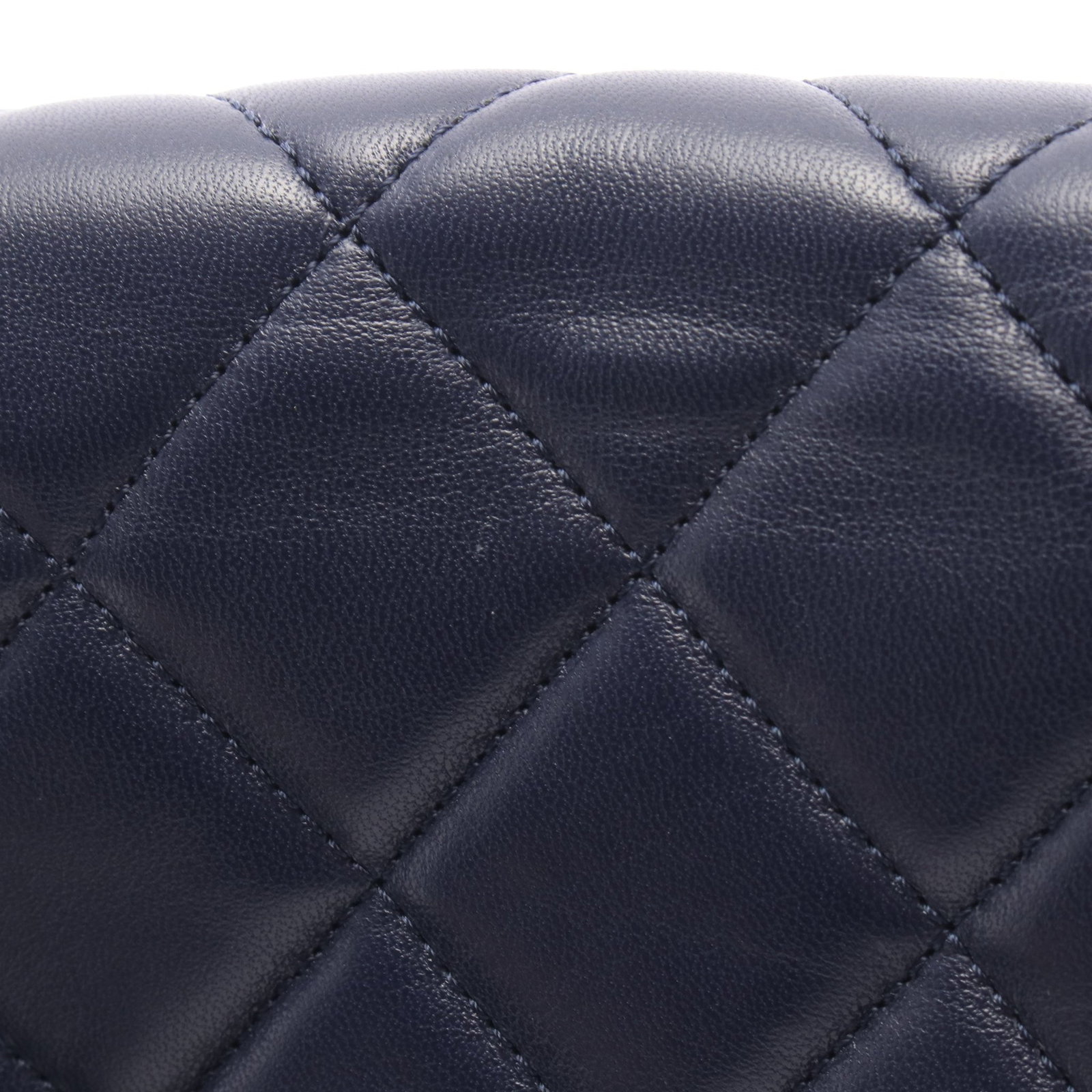 Chanel Small Flap Lamb Navy GHW - 10