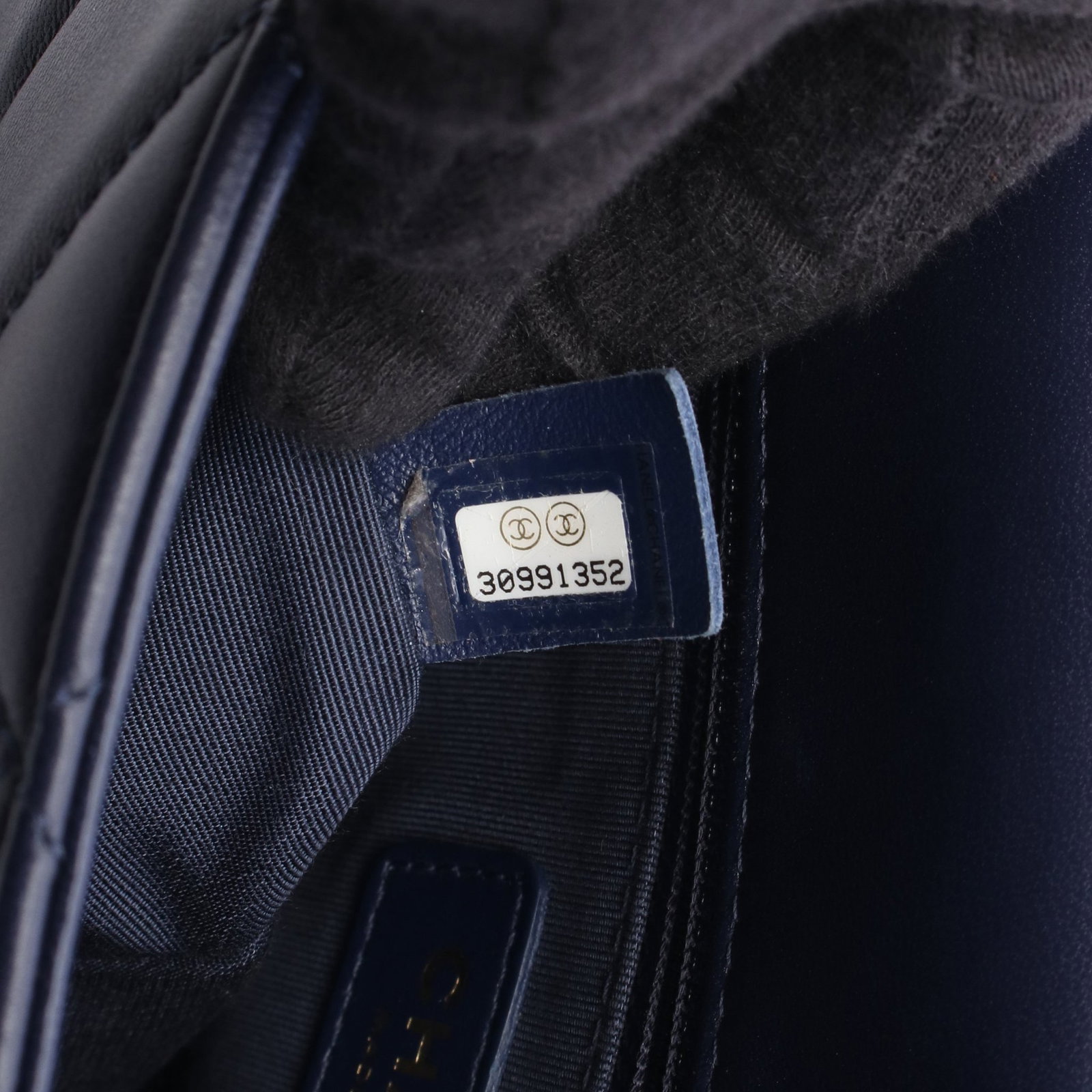 Chanel Small Flap Lamb Navy GHW - 5