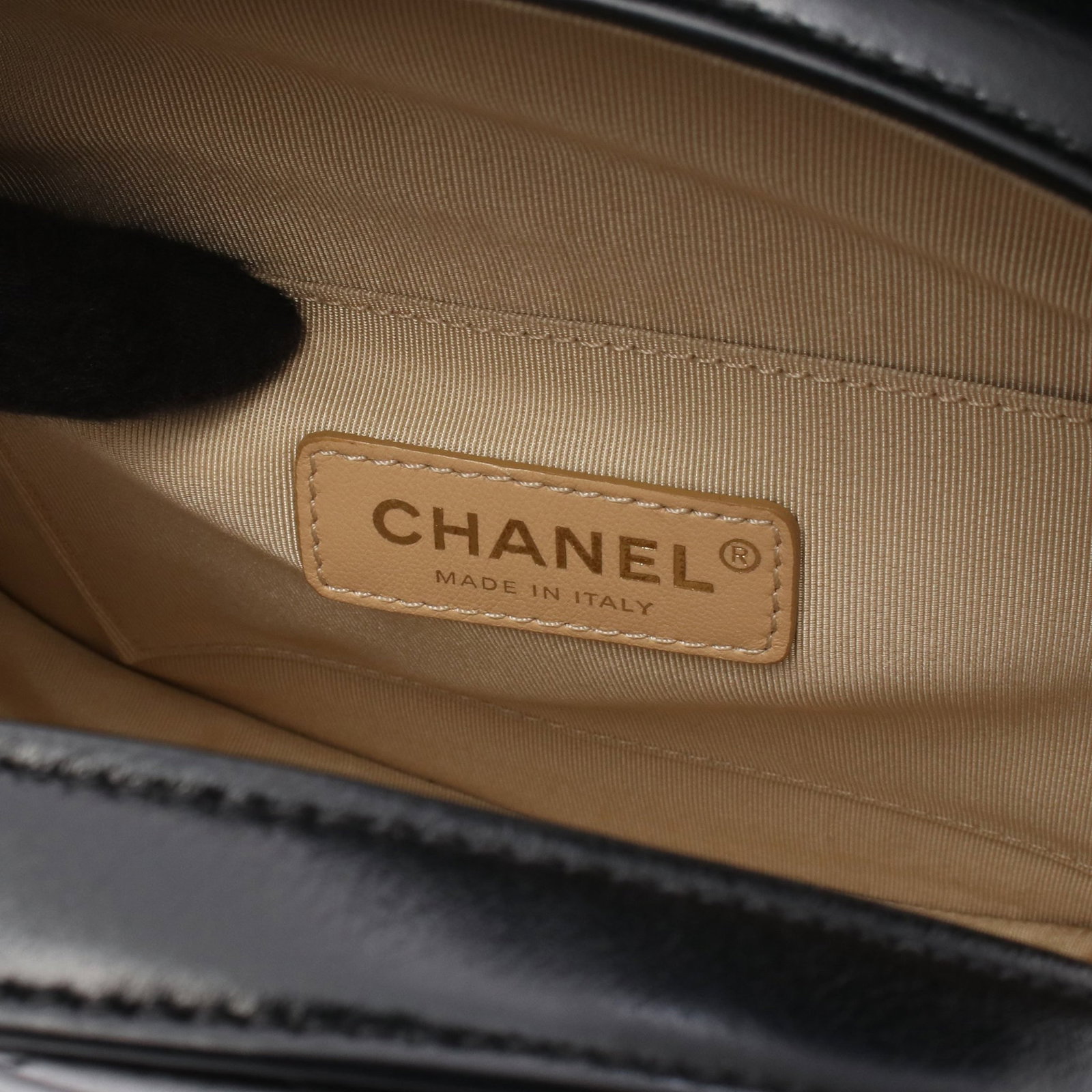 Chanel Round Chain Handbag Black GHW - 4