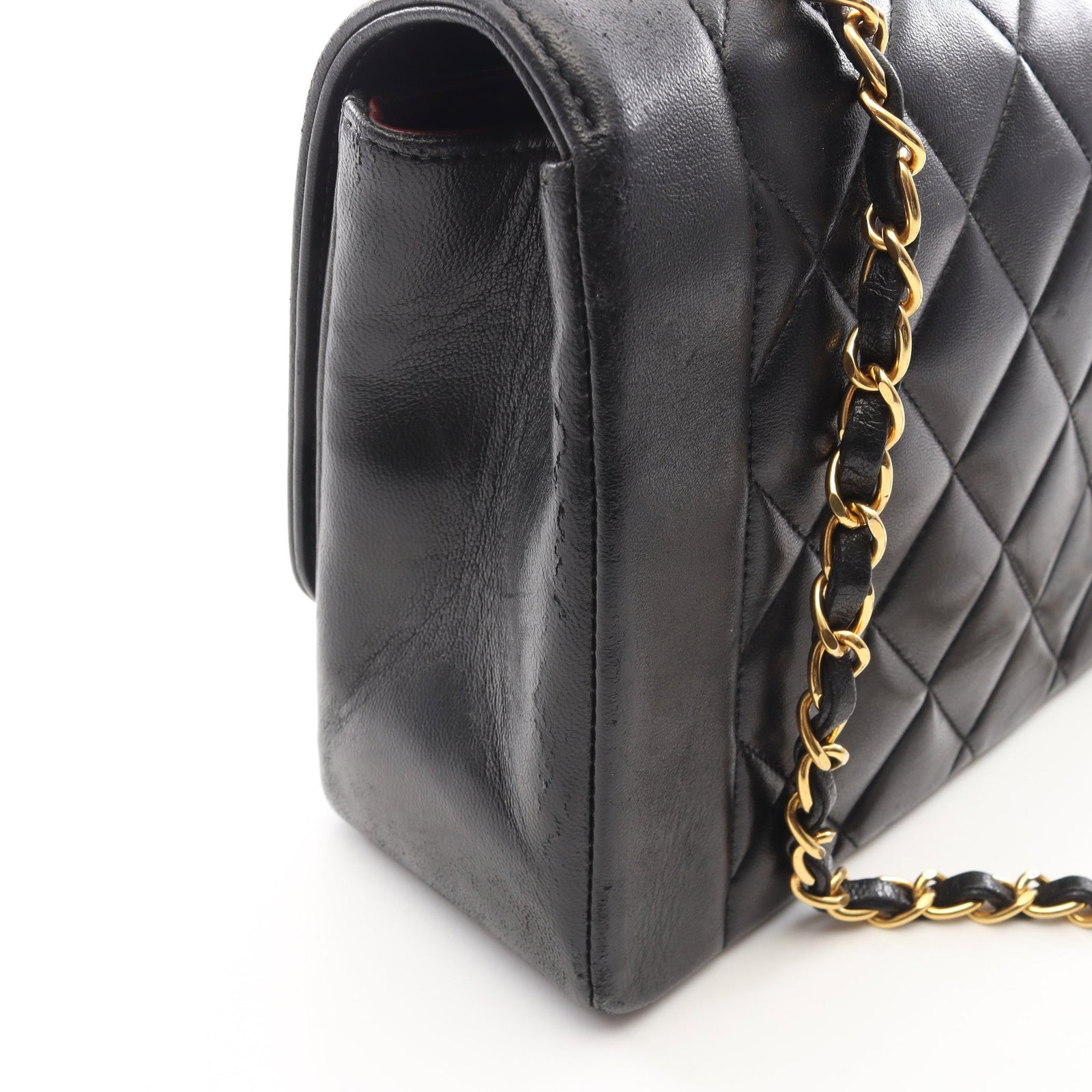 Chanel Diana Flap Lamb Black GHW - 8