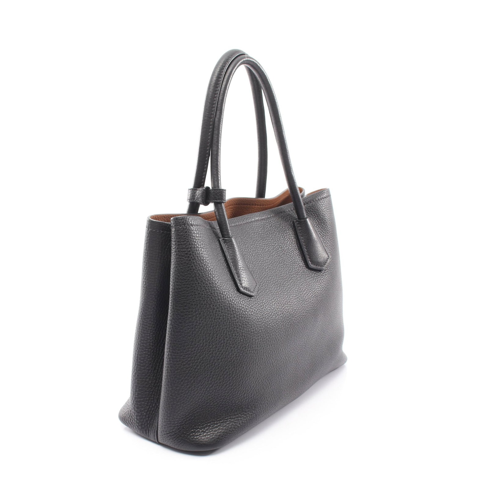 Prada Triangle Logo 2Way Tote Black - 2