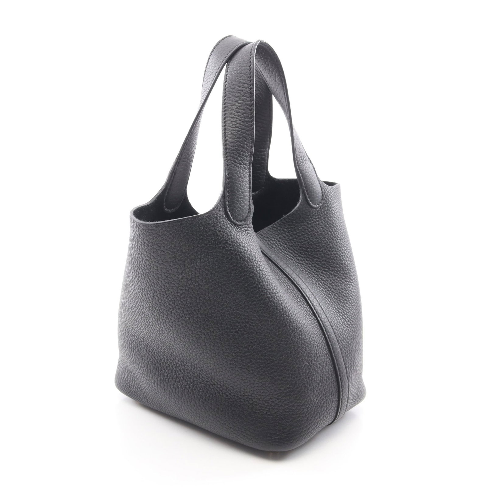 Hermes Picotin Lock PM Black GHW - 2