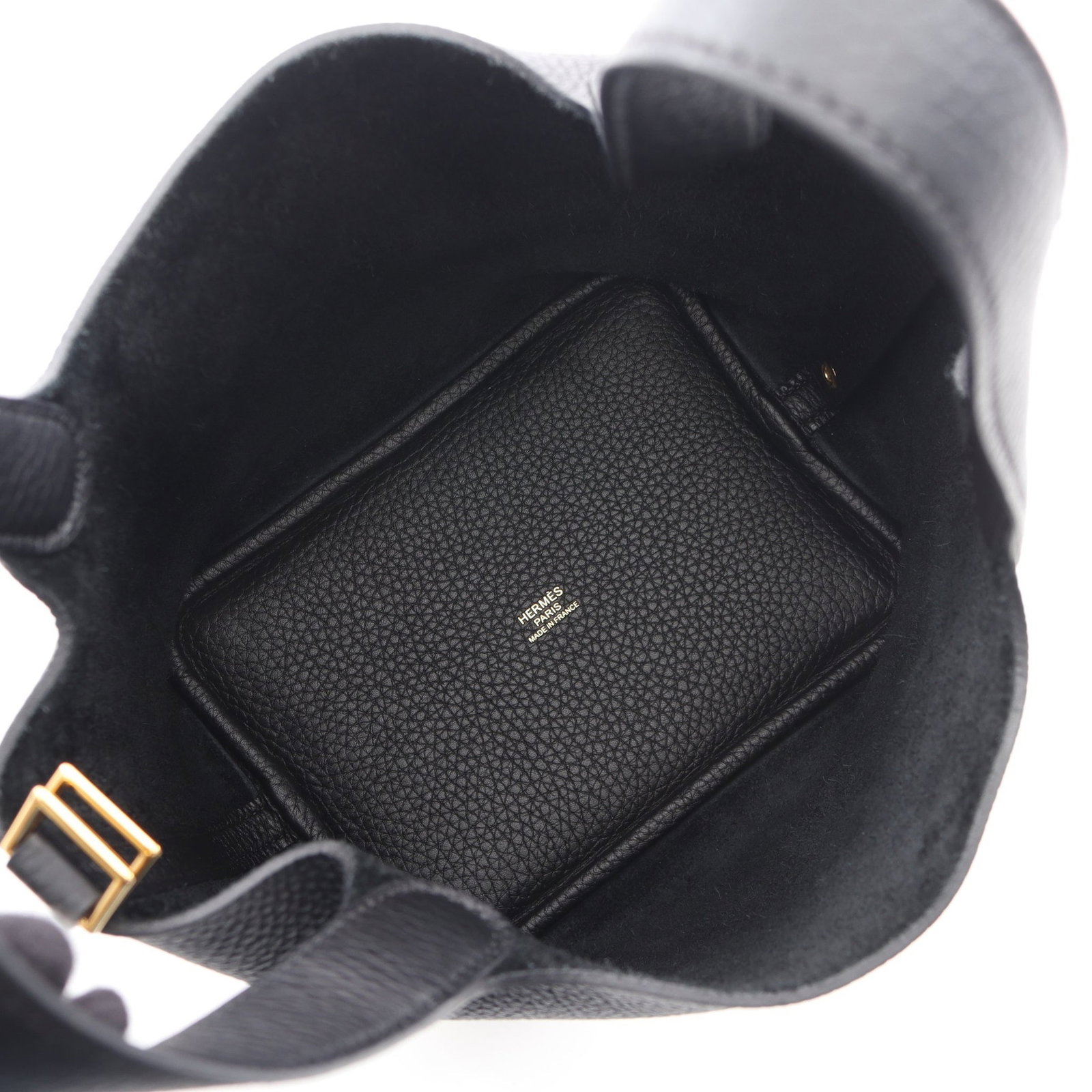 Hermes Picotin Lock PM Black GHW - 3