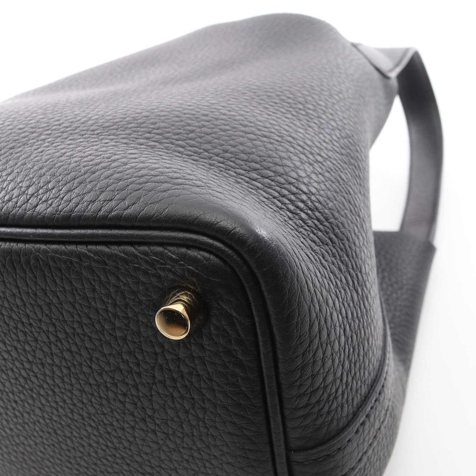 Hermes Picotin Lock PM Black GHW - 5