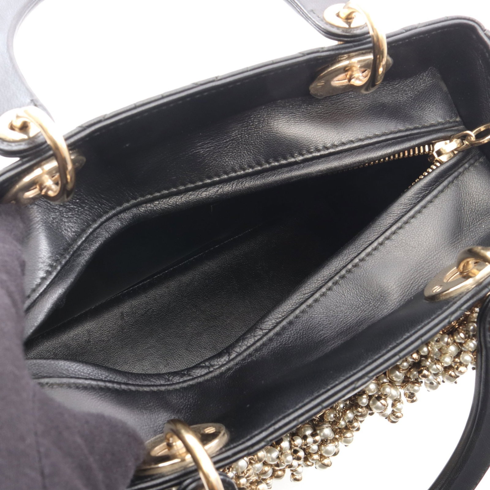 Dior Lady Dior Medium Pearl Black - 3