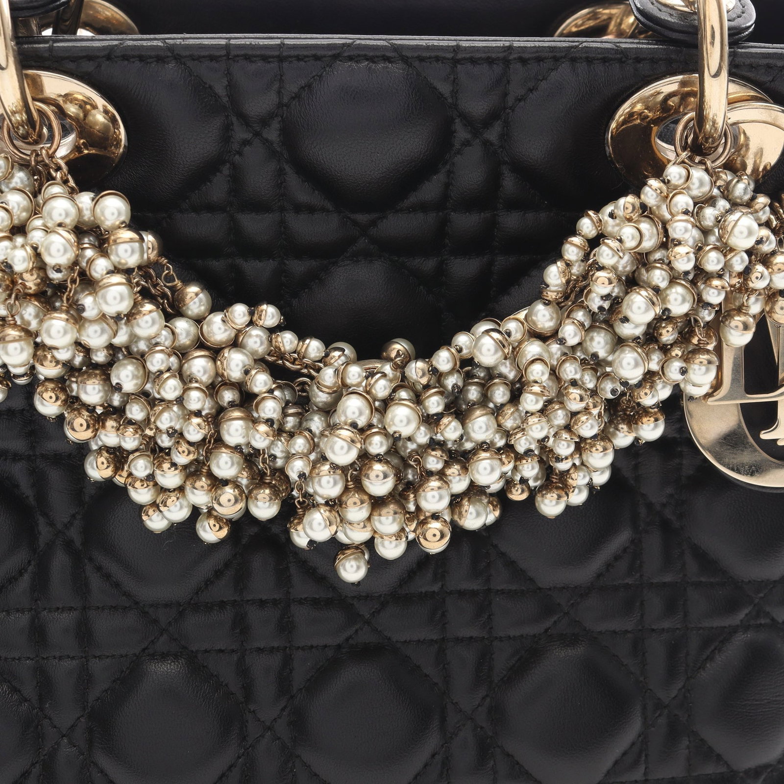 Dior Lady Dior Medium Pearl Black - 5