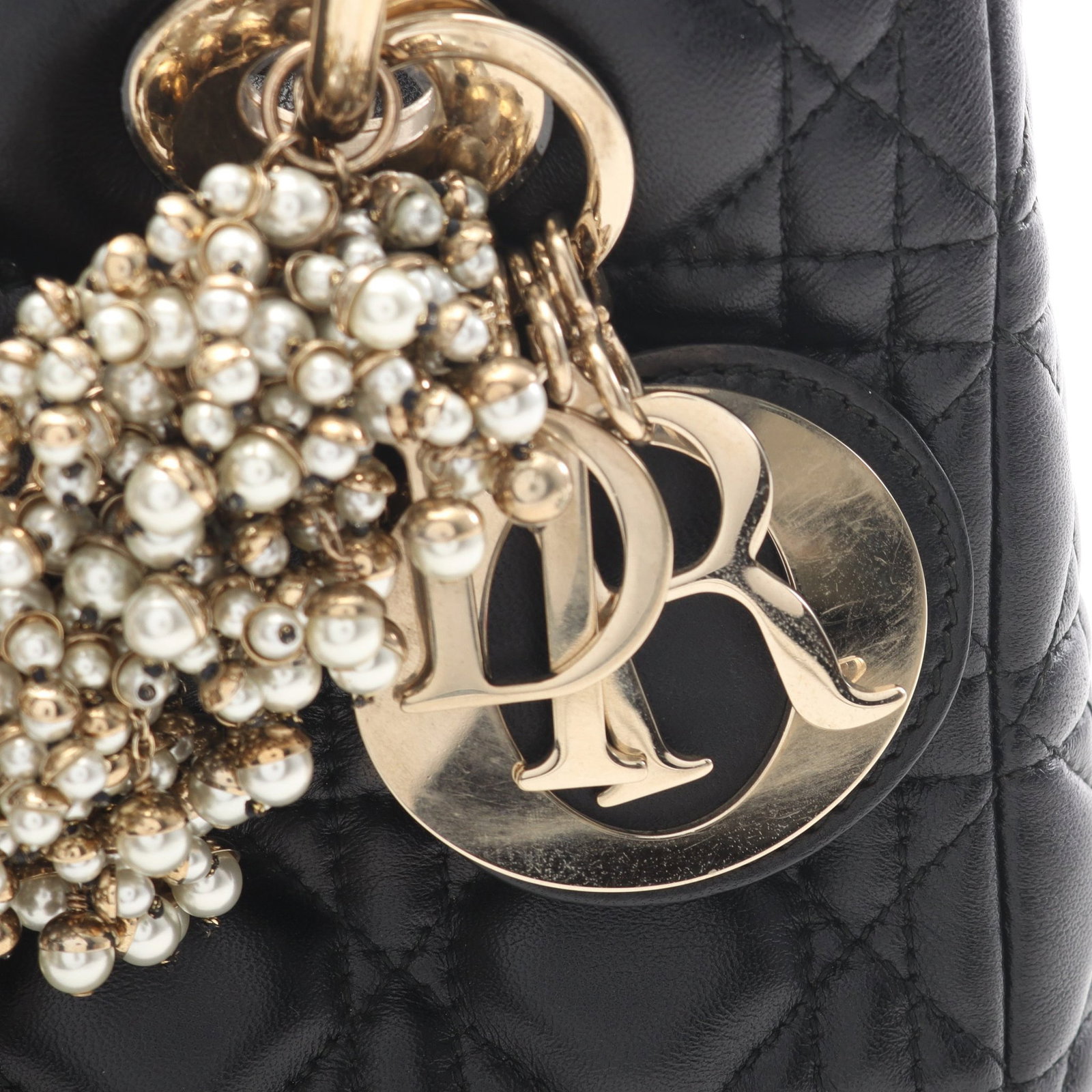 Dior Lady Dior Medium Pearl Black - 6