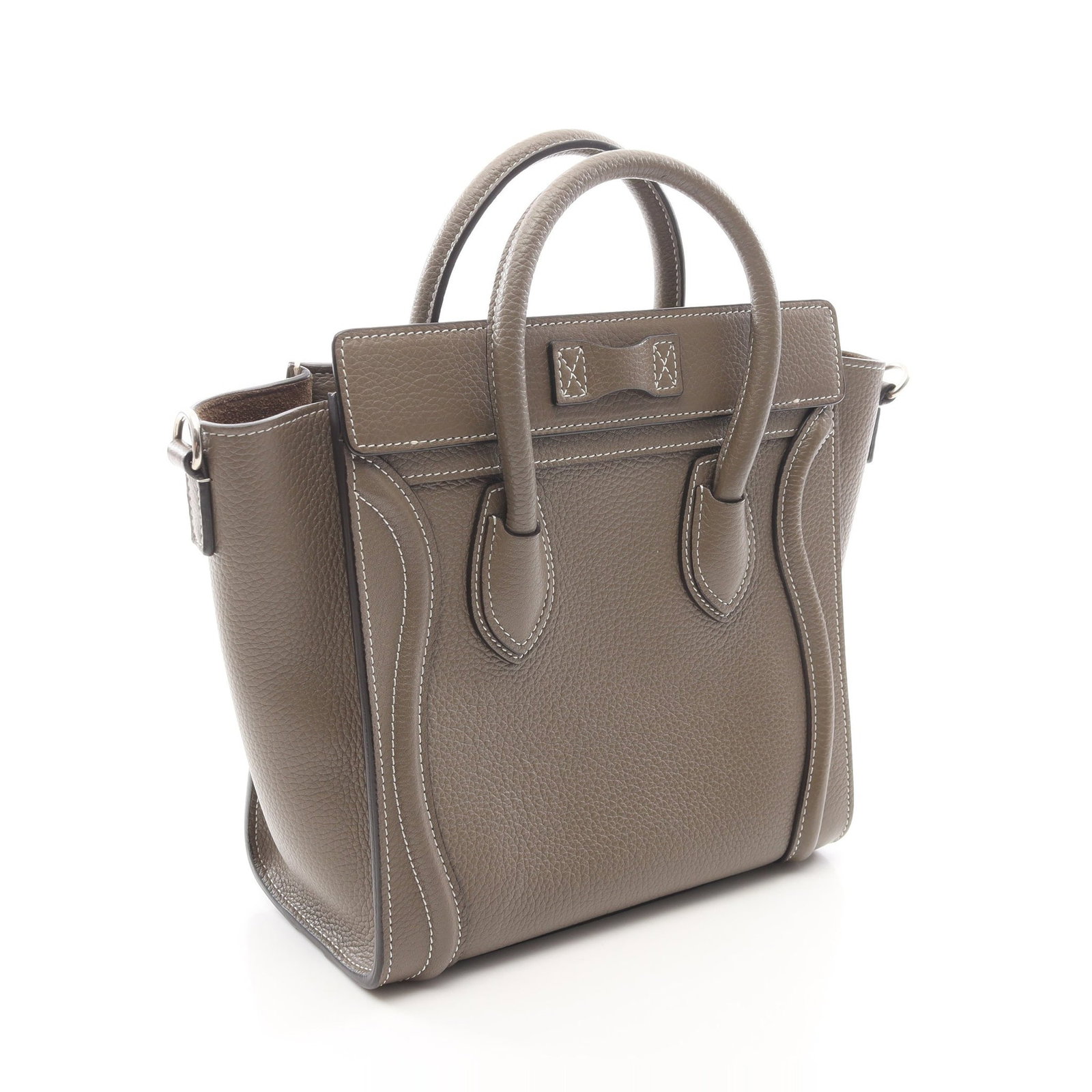 Celine Luggage Nano Gray Beige - 2