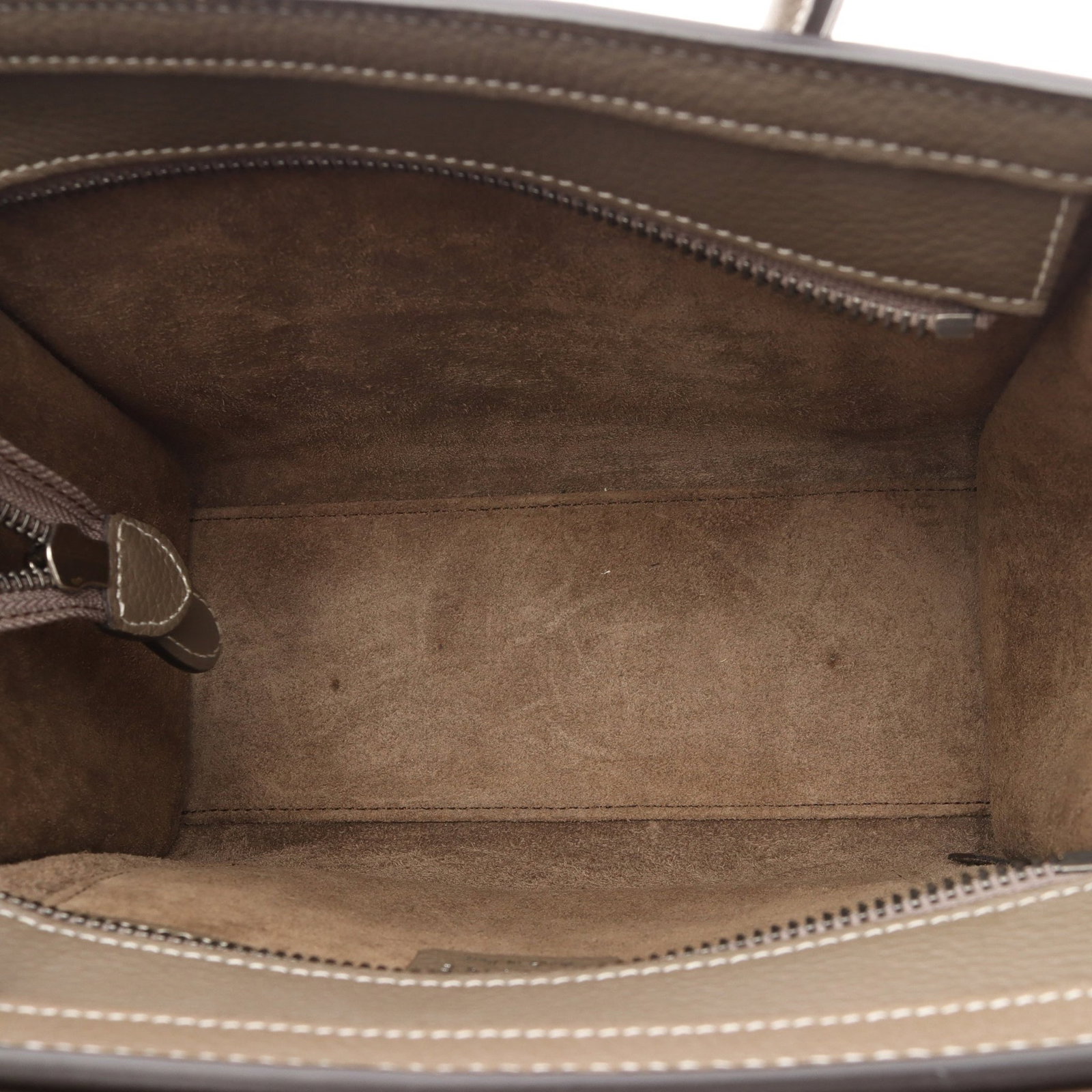 Celine Luggage Nano Gray Beige - 5