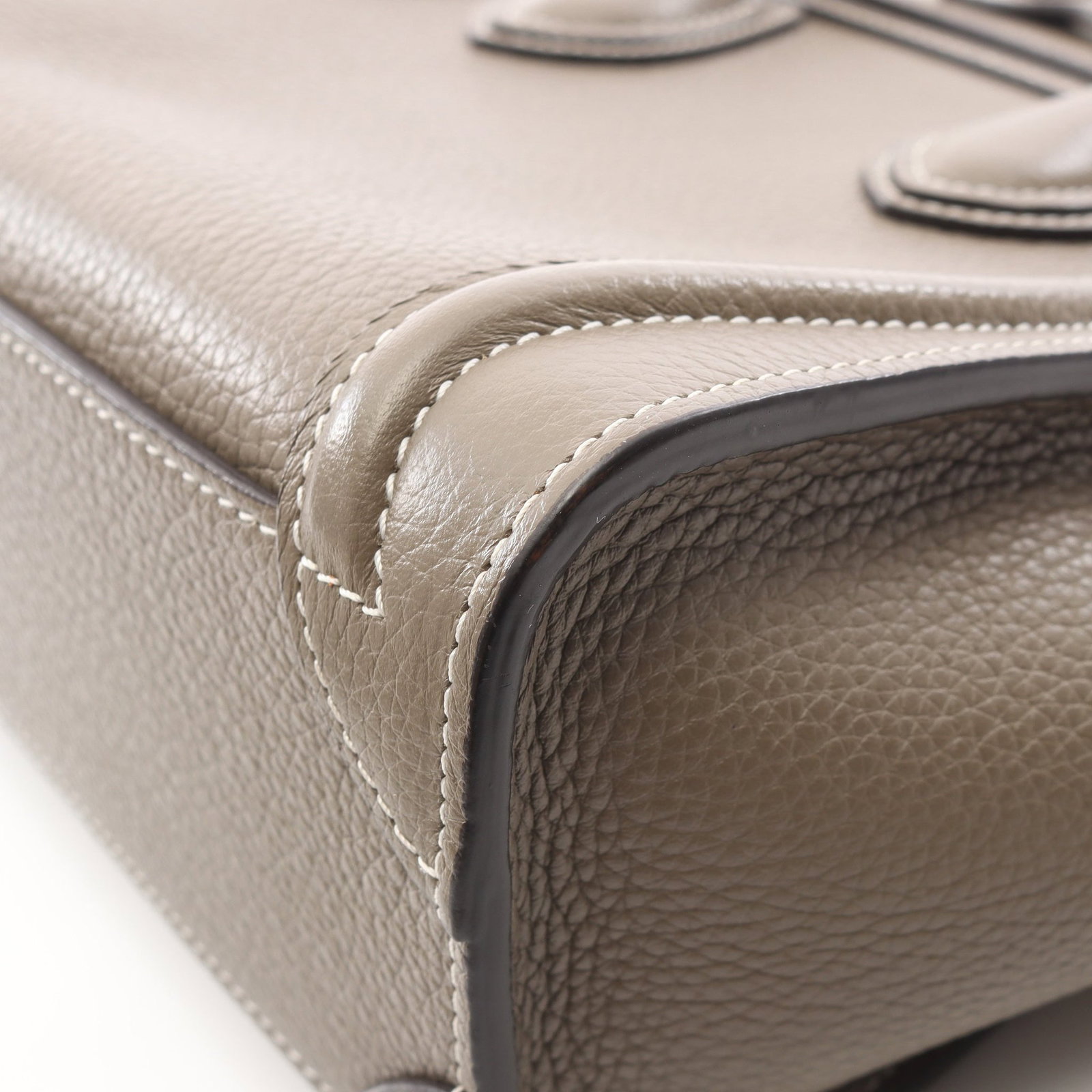 Celine Luggage Nano Gray Beige - 6