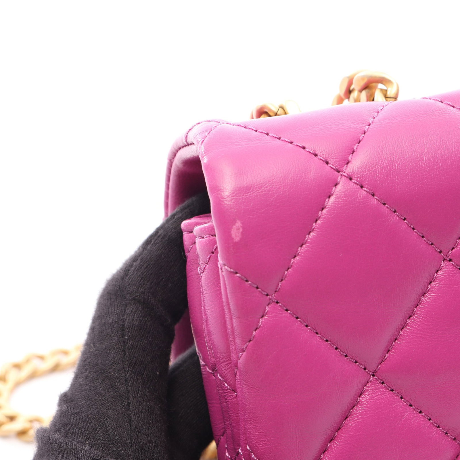 Chanel Matelasse Chain Lamb Purple - 8