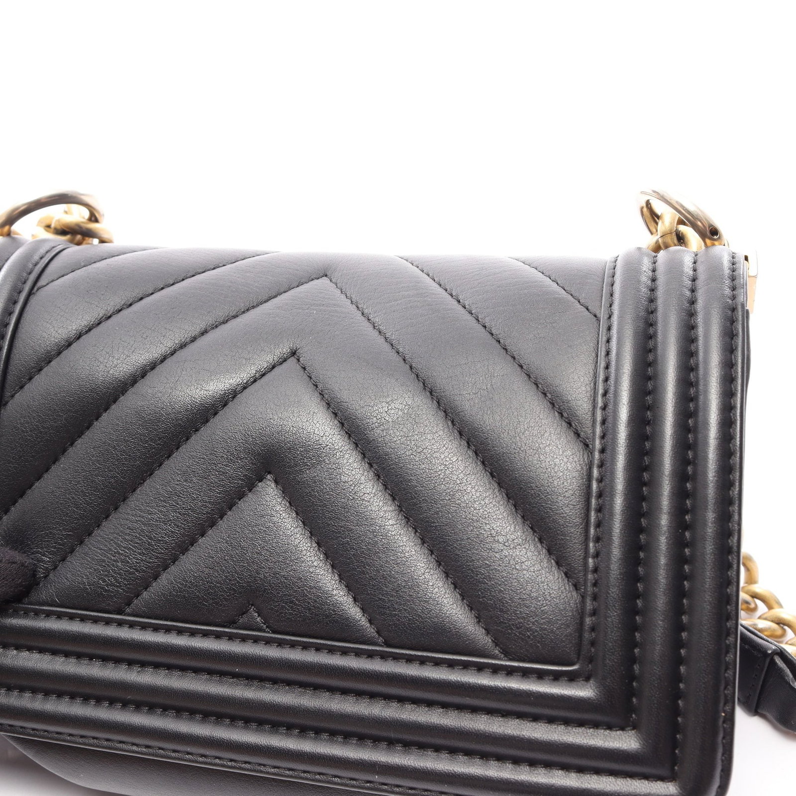 Chanel Boy Chevron Small Lamb Black - 10
