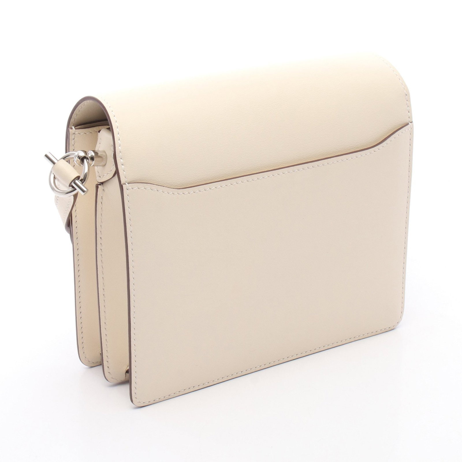 Hermes Roulis Mini Nata Ivory SHW - 2