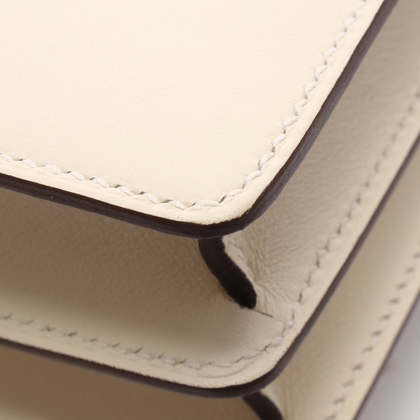 Hermes Roulis Mini Nata Ivory SHW - 9