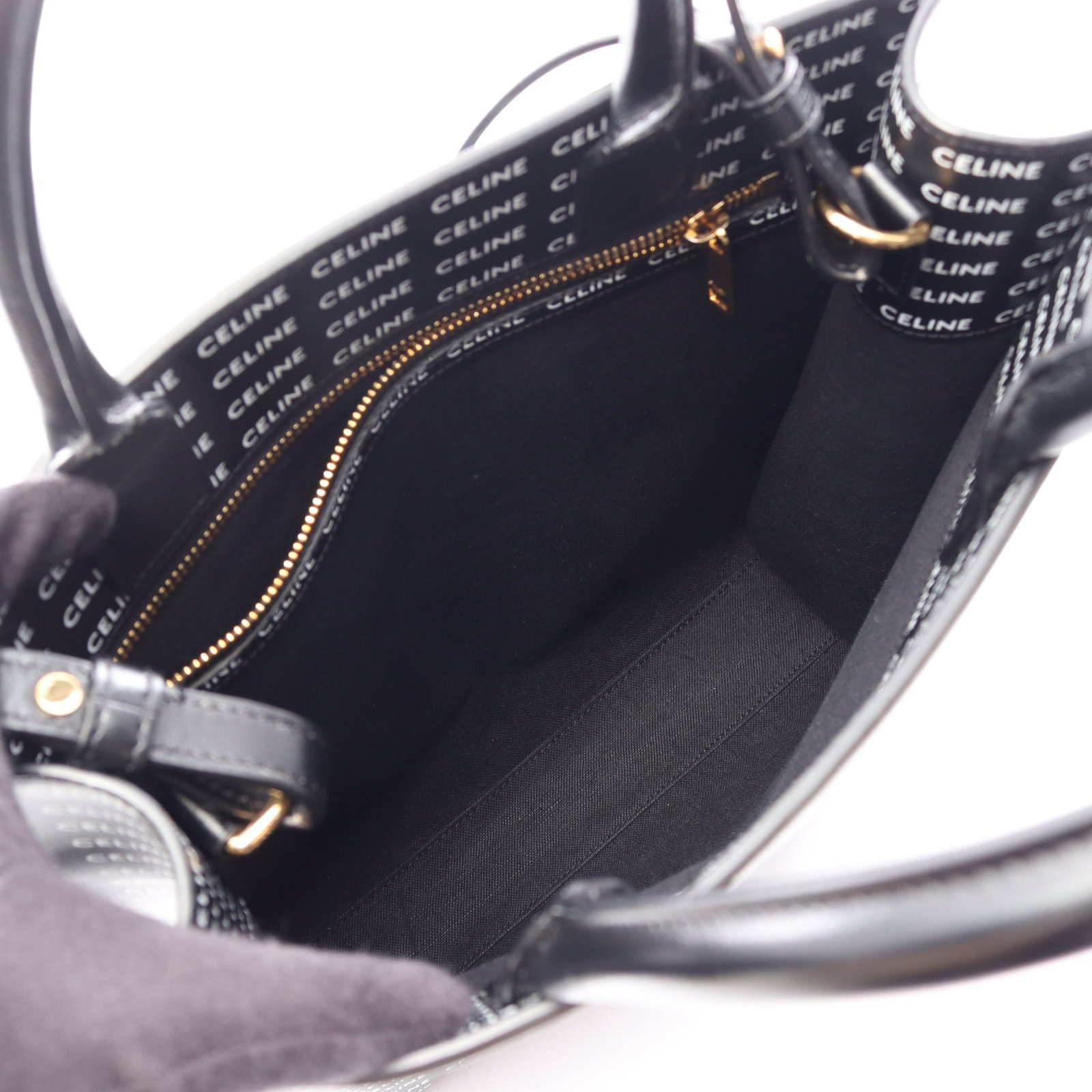 Celine Small Vertical Cabas Black White - 3