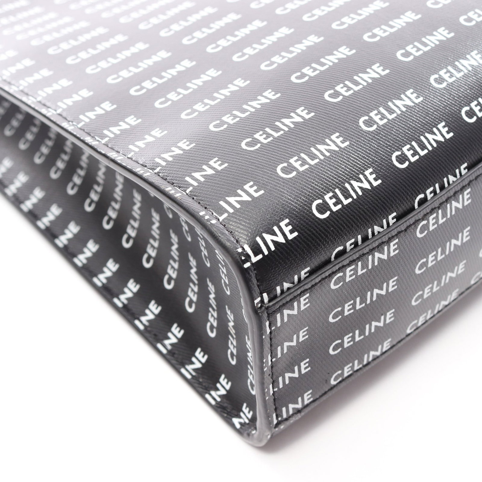 Celine Small Vertical Cabas Black White - 8