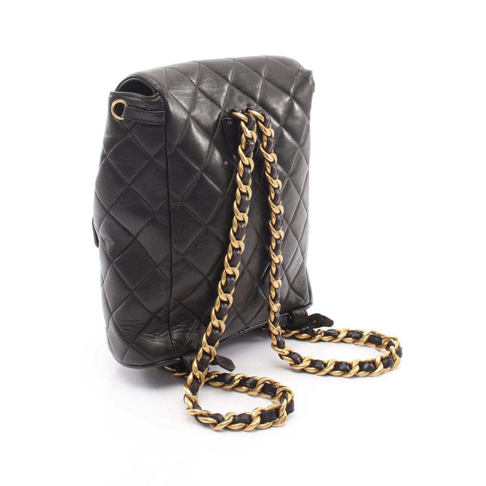 Chanel Turn Lock Chain Backpack Black - 2