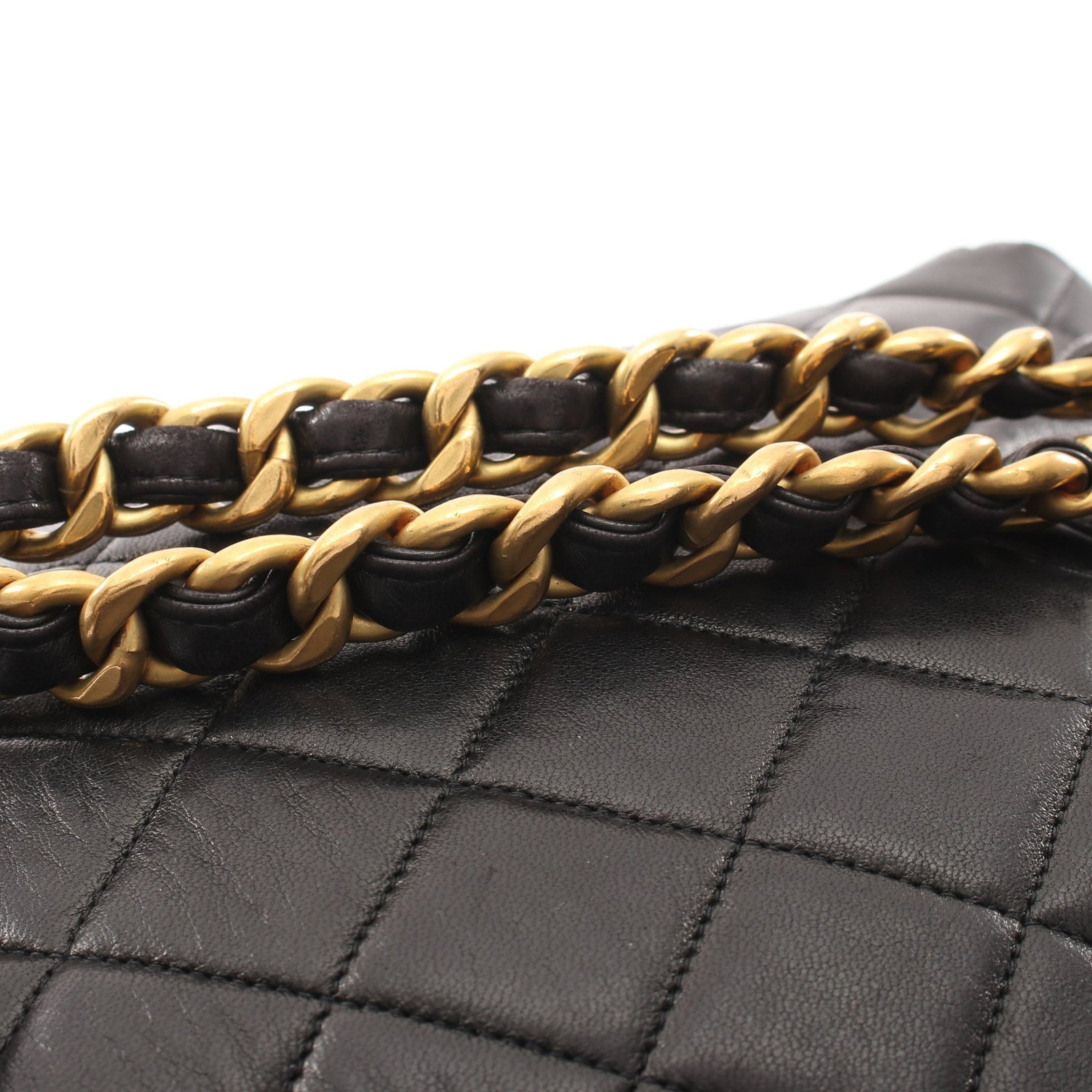 Chanel Turn Lock Chain Backpack Black - 7