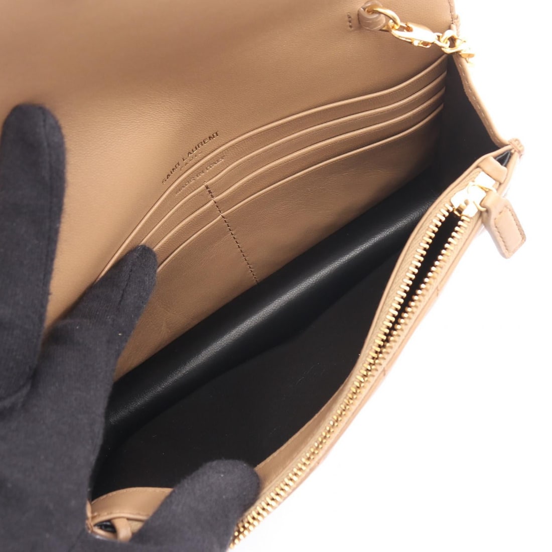Saint Laurent Cassandra Envelope Beige - 3