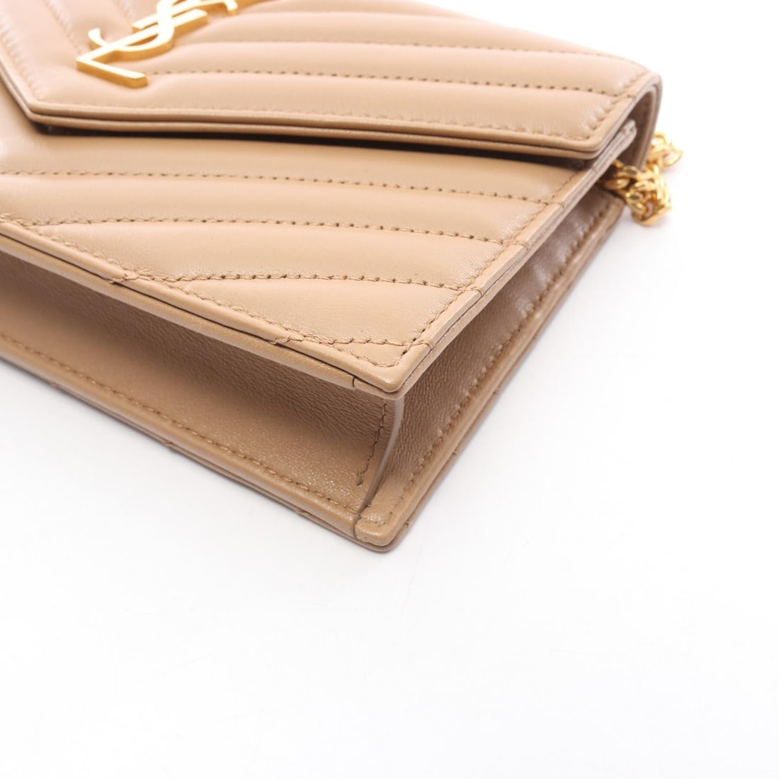 Saint Laurent Cassandra Envelope Beige - 5