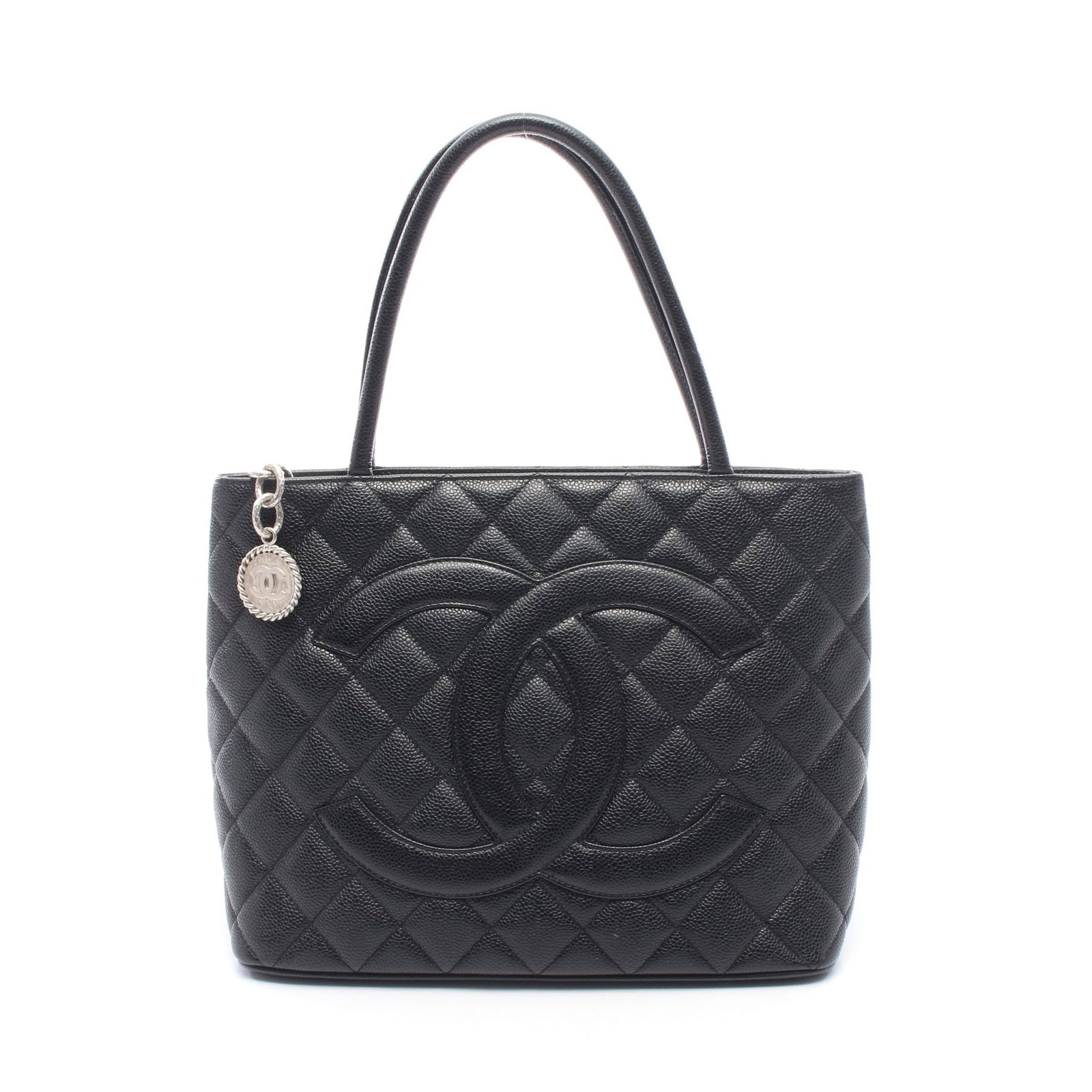 Chanel Reissue Tote Caviar Black SHW: Black Reissue tote handbag in caviar skin with silver hardware, model A01804. Accessories: guarantee card, serial seal. Serial: 633****. Size: H24 x W30-29 x D14 cm; handle 43 cm.
