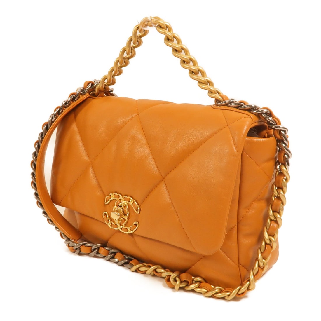 Chanel 19 Small Lamb Brown 2Way - 3
