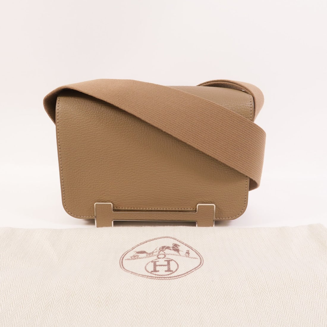 Hermes Geta Chevre Etoupe - 11