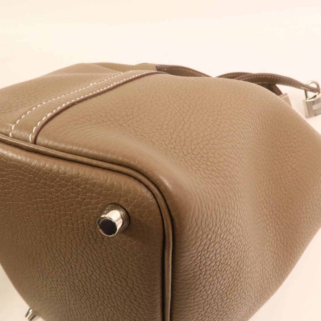 Hermes Picotin PM Clemence Etoupe - 12