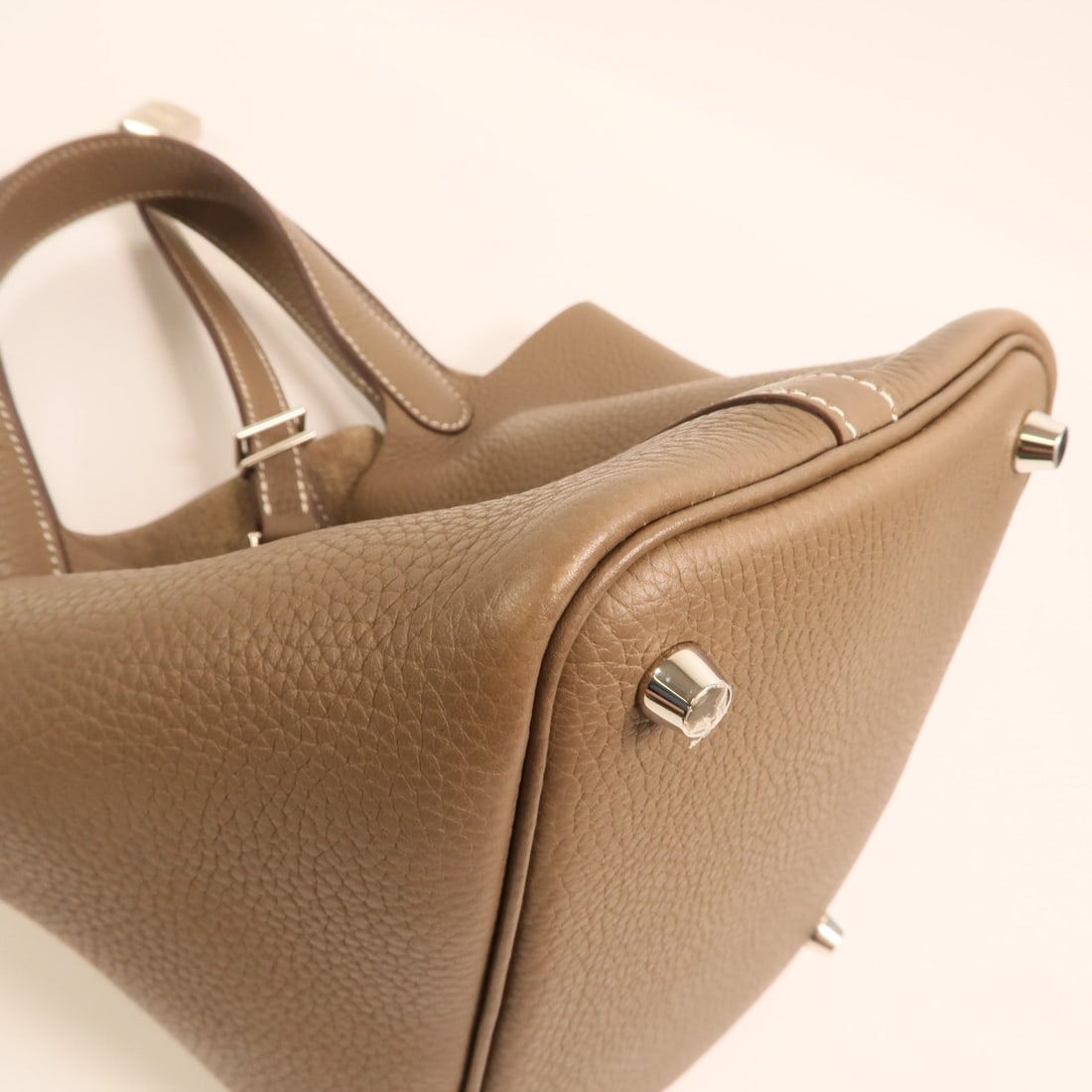 Hermes Picotin PM Clemence Etoupe - 15