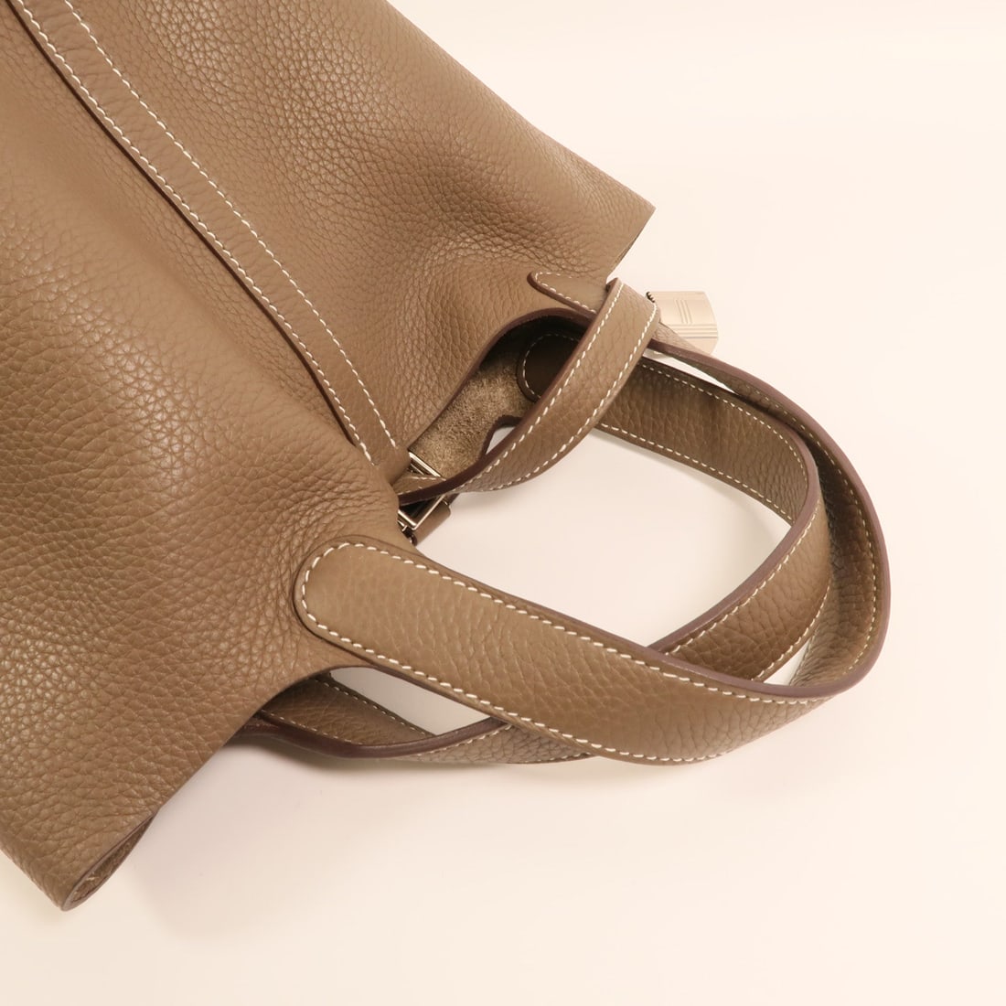Hermes Picotin PM Clemence Etoupe - 8